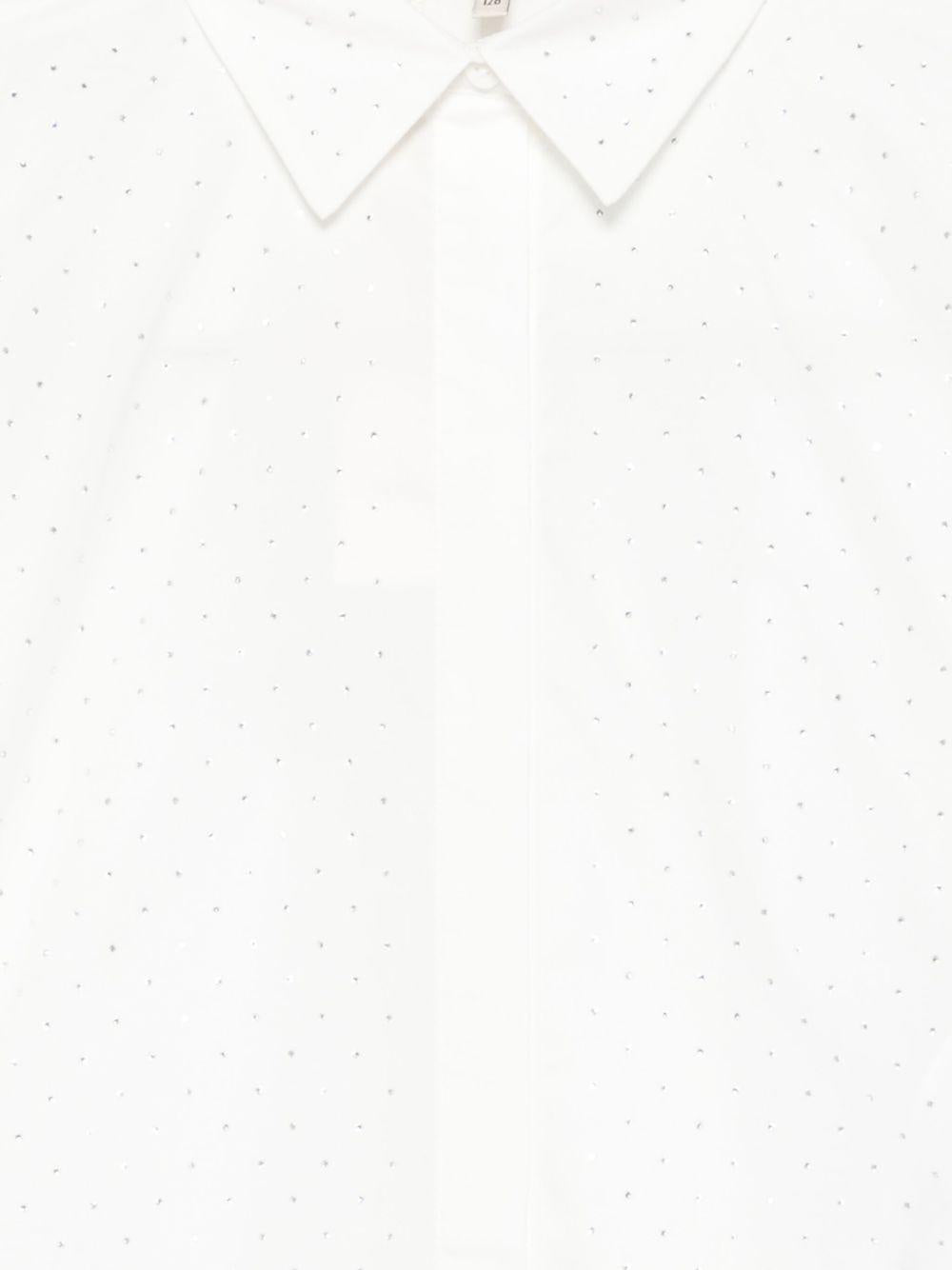 TWINSET Camicia in cotone bianco 