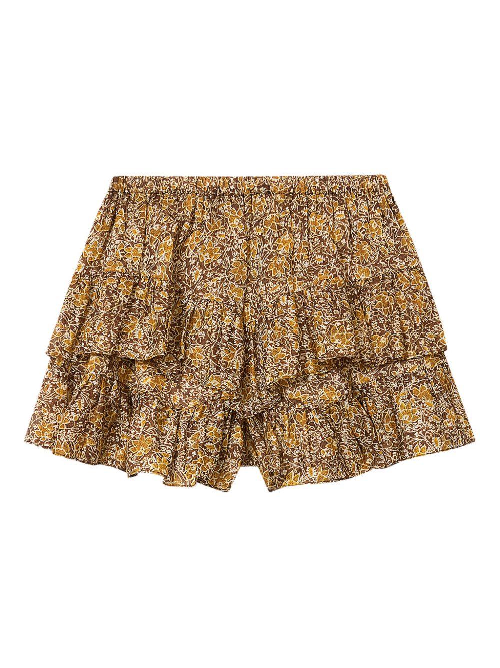 MARANT ETOILE Shorts multicolore in fresco cotone 