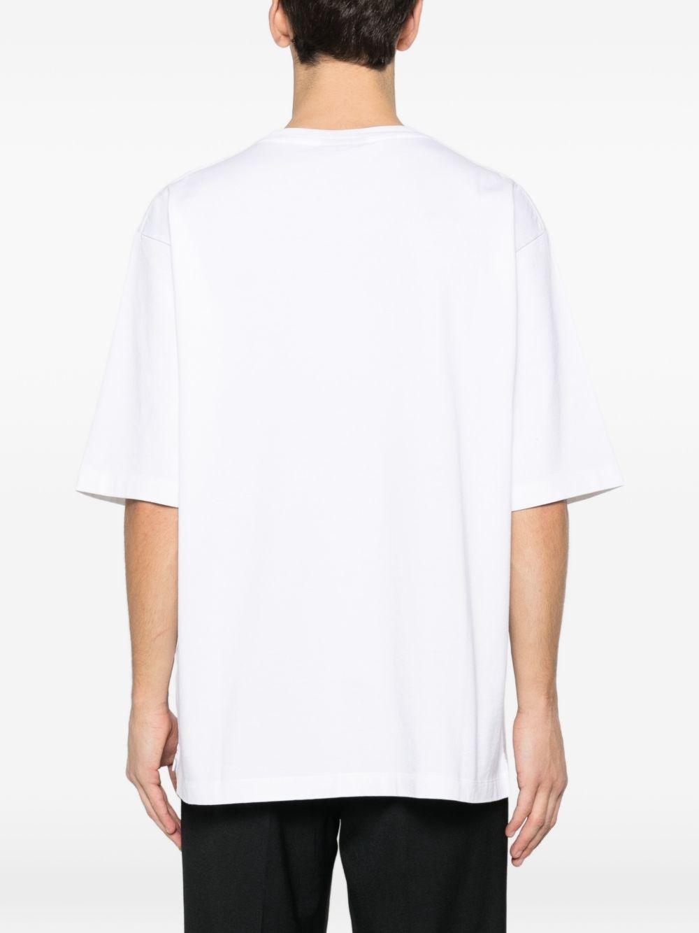 DSQUARED2 T-shirt in cotone bianco con logo 