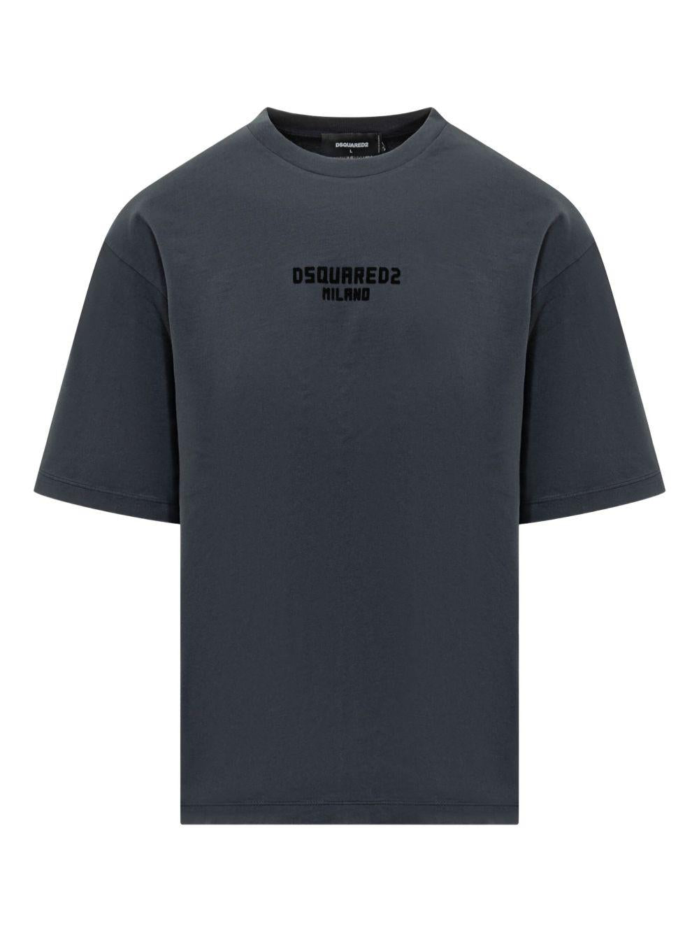 DSQUARED2 T-shirt nera con logo 
