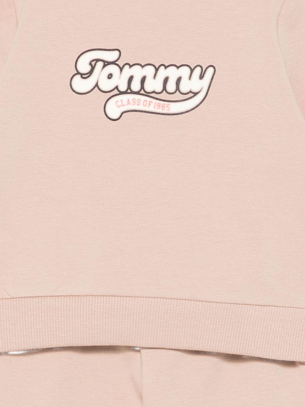 TOMMY HILFIGER Tuta sport beige con stampa 