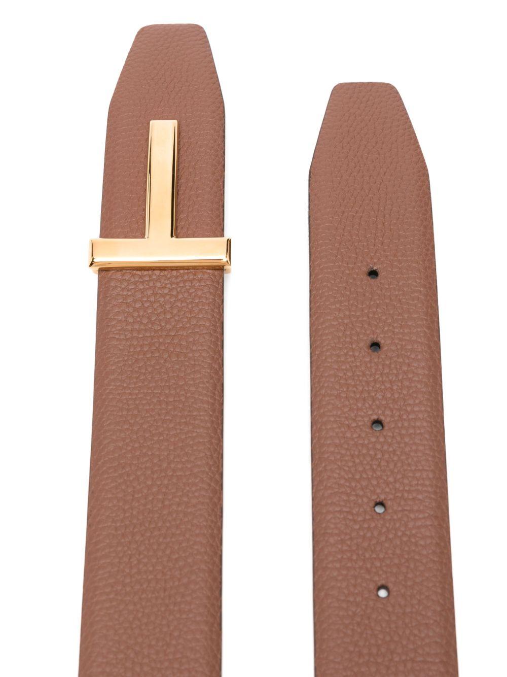 TOM FORD Cintura in pelle di vitello reversibile 