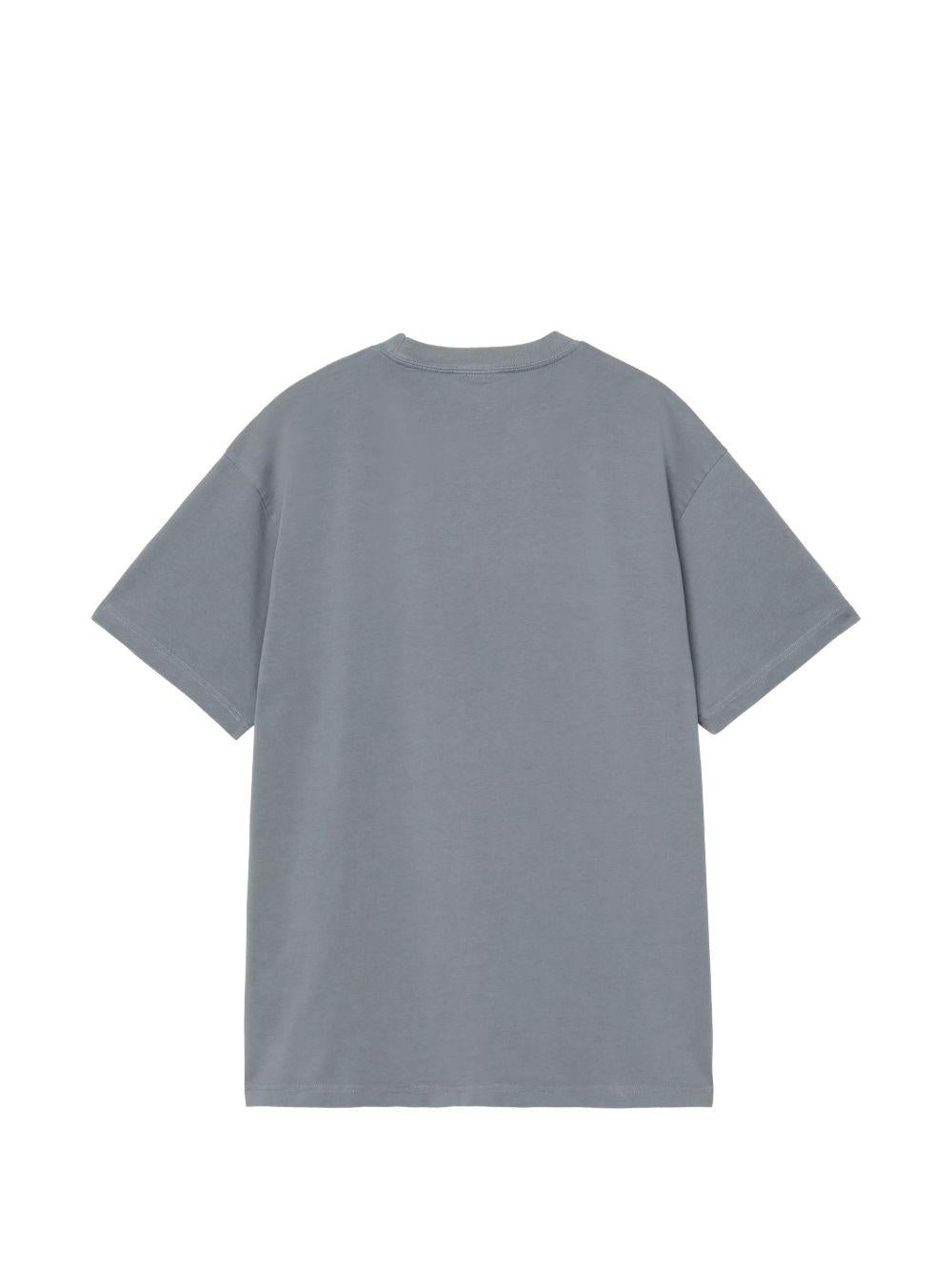 CARHARTT WIP T-shirt in cotone blu con logo 