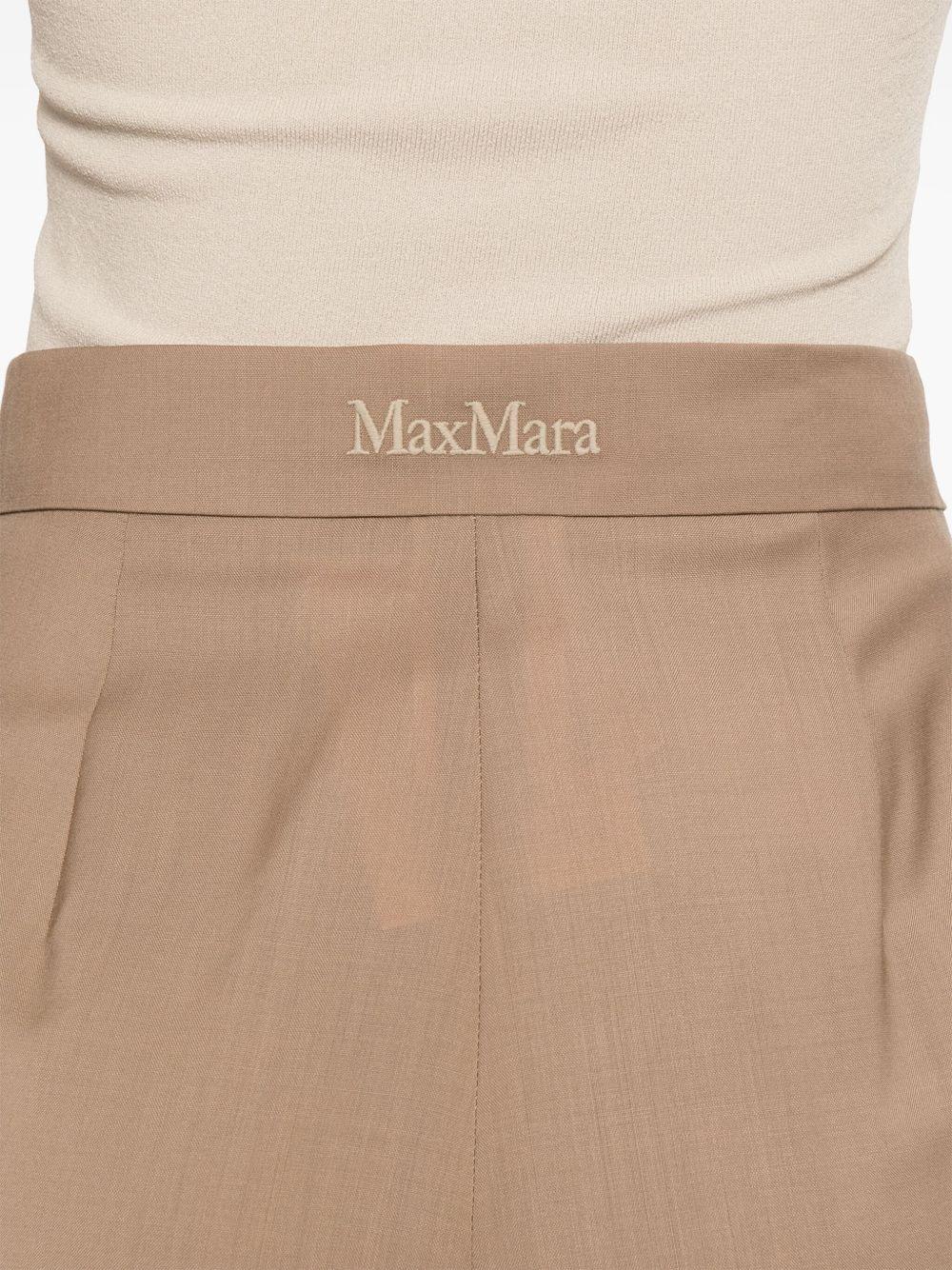 MAX MARA Pantalone 'Fernet'  in tela di pura lana leggera 