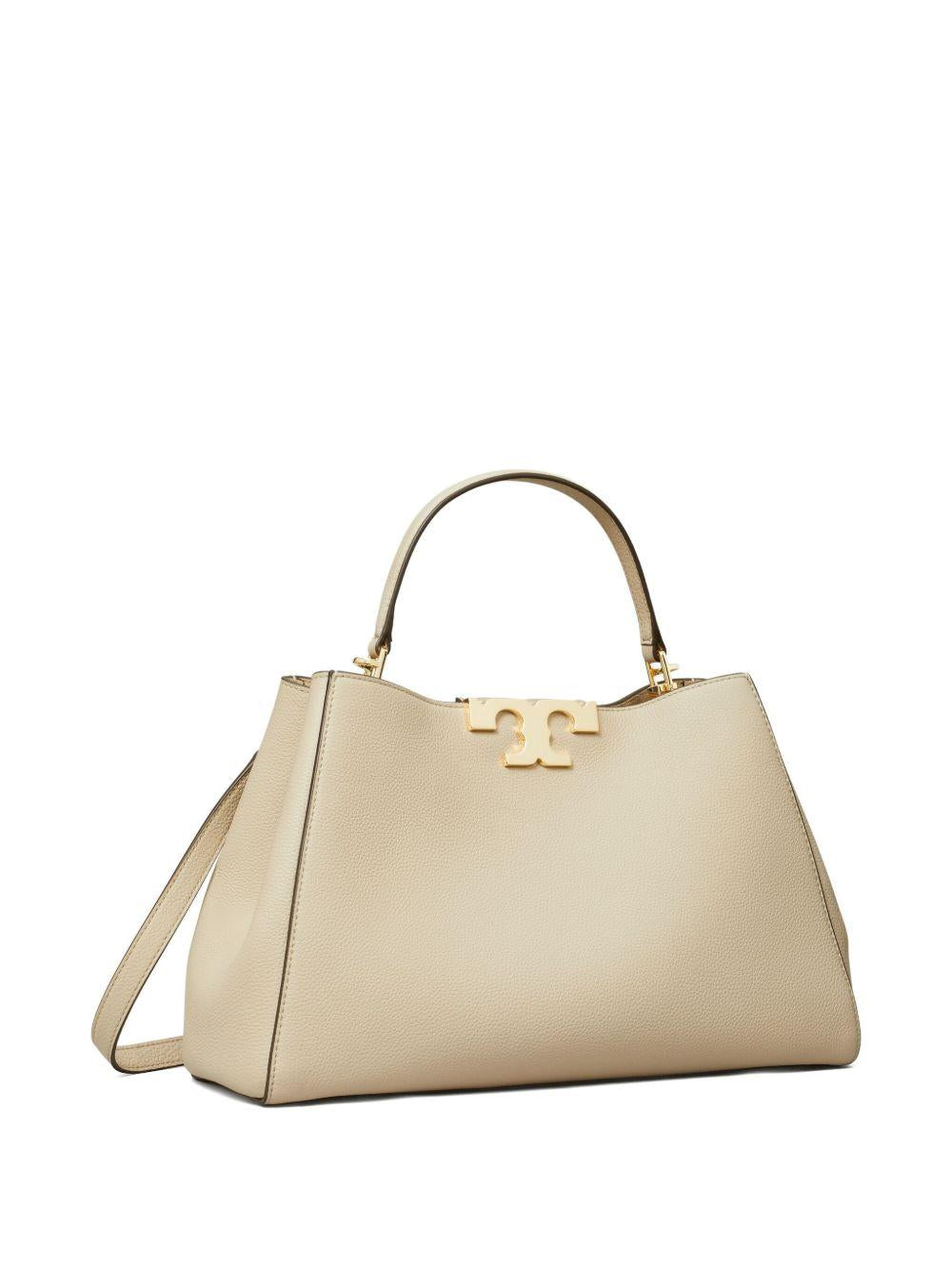 TORY BURCH Borsa bauletto Eleanor in pelle martellata con doppia T iconica 