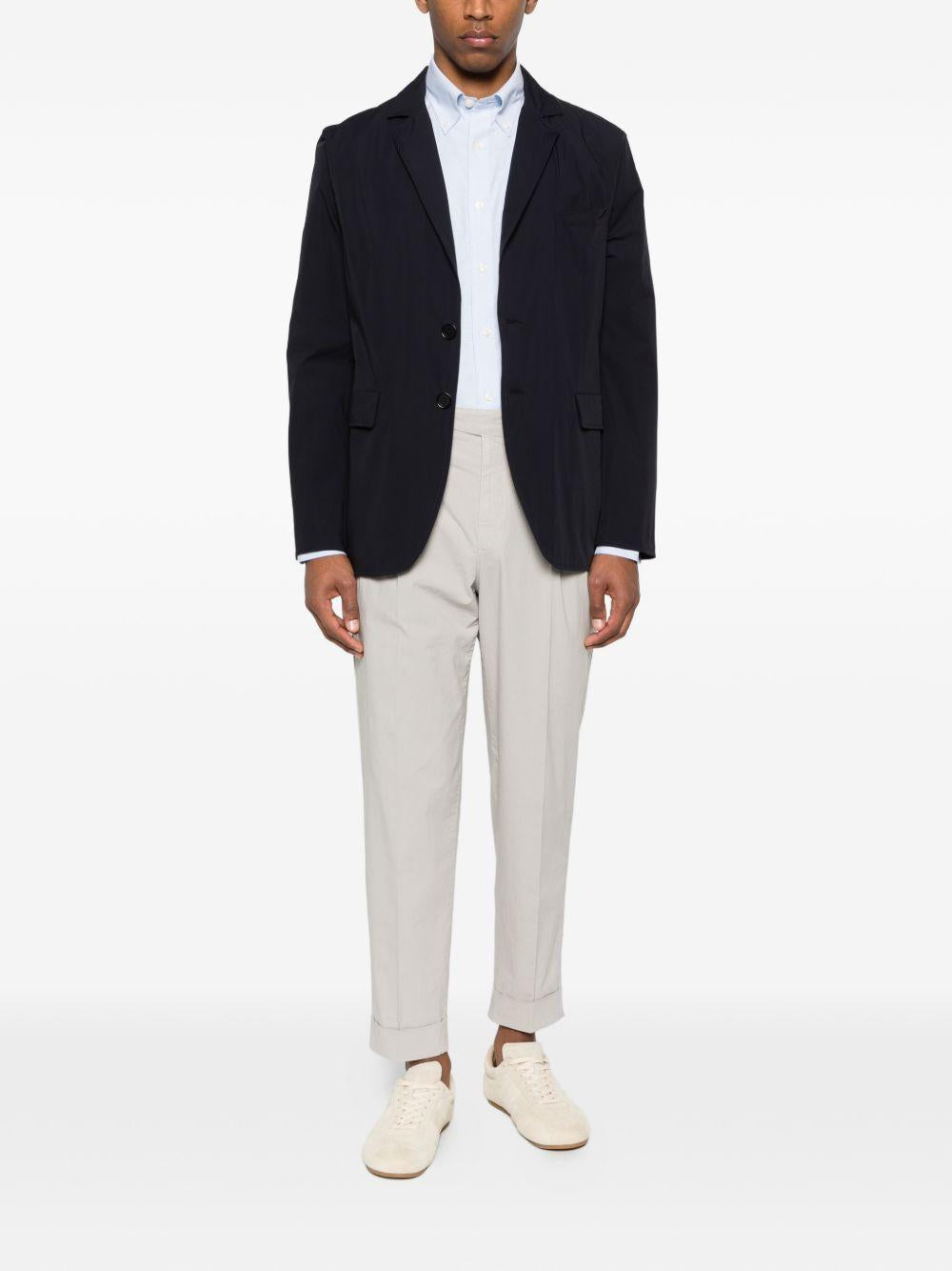 ASPESI Blazer in cotone blu navy 