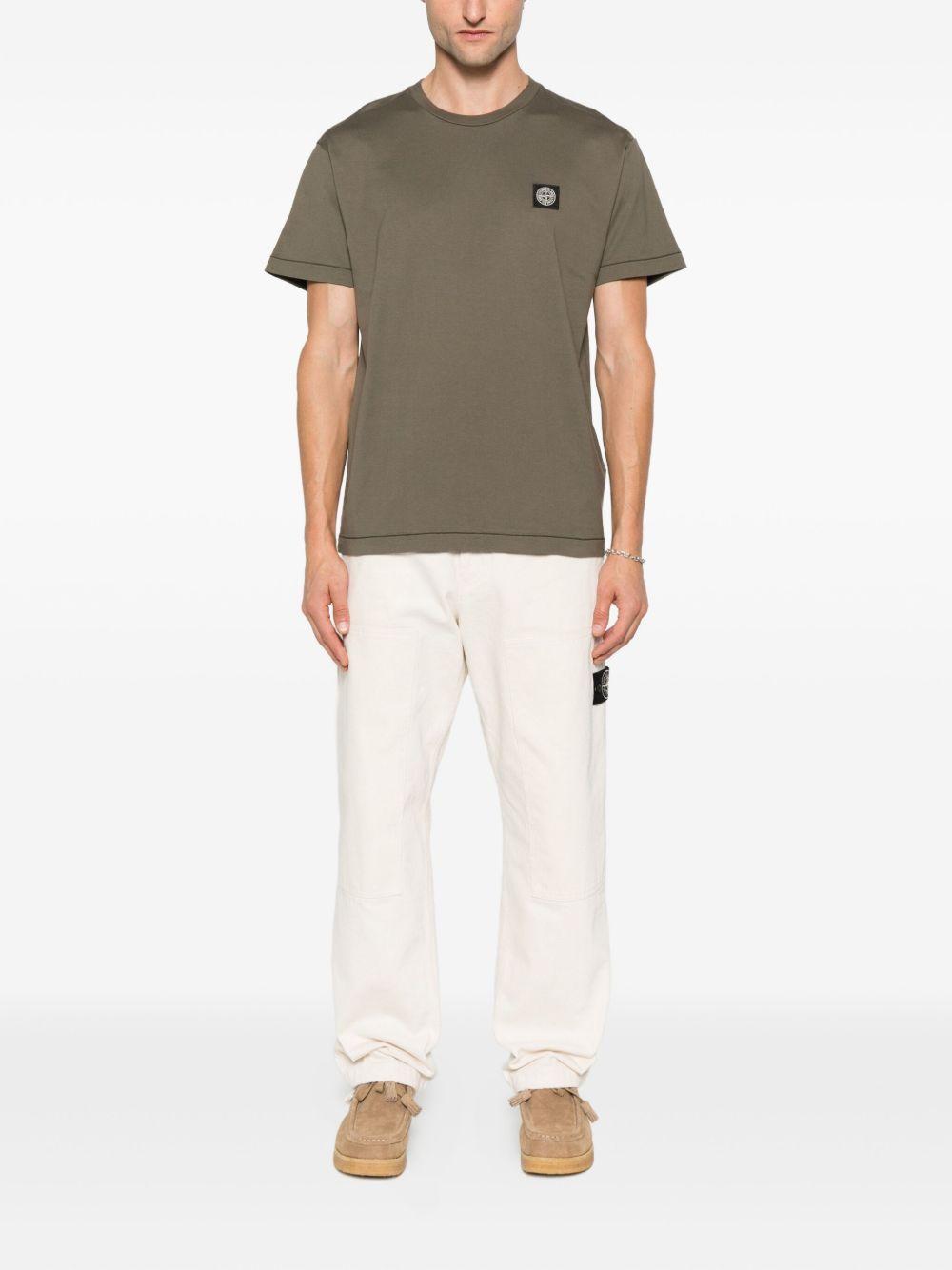 STONE ISLAND T-shirt a maniche corte con logo <BR/> 