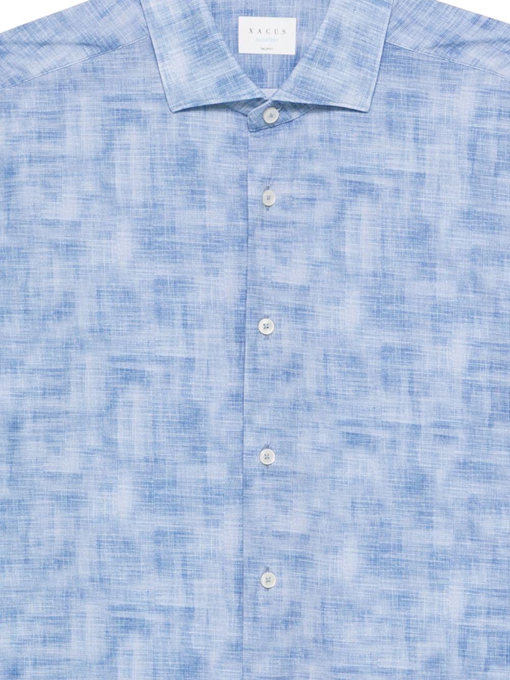 XACUS Camicia Active blu fantasia 