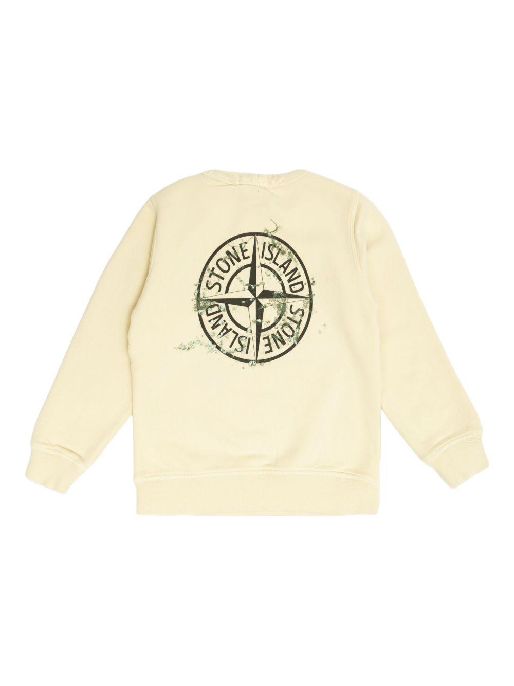 STONE ISLAND Felpa girocollo con logo 