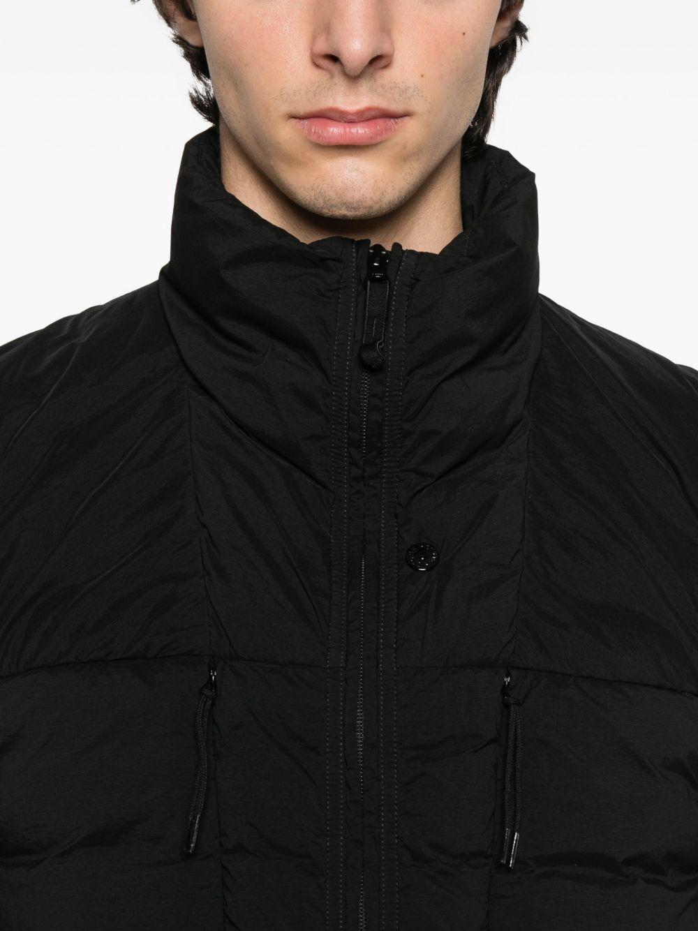 STONE ISLAND Gilet trapuntato con patch logo 