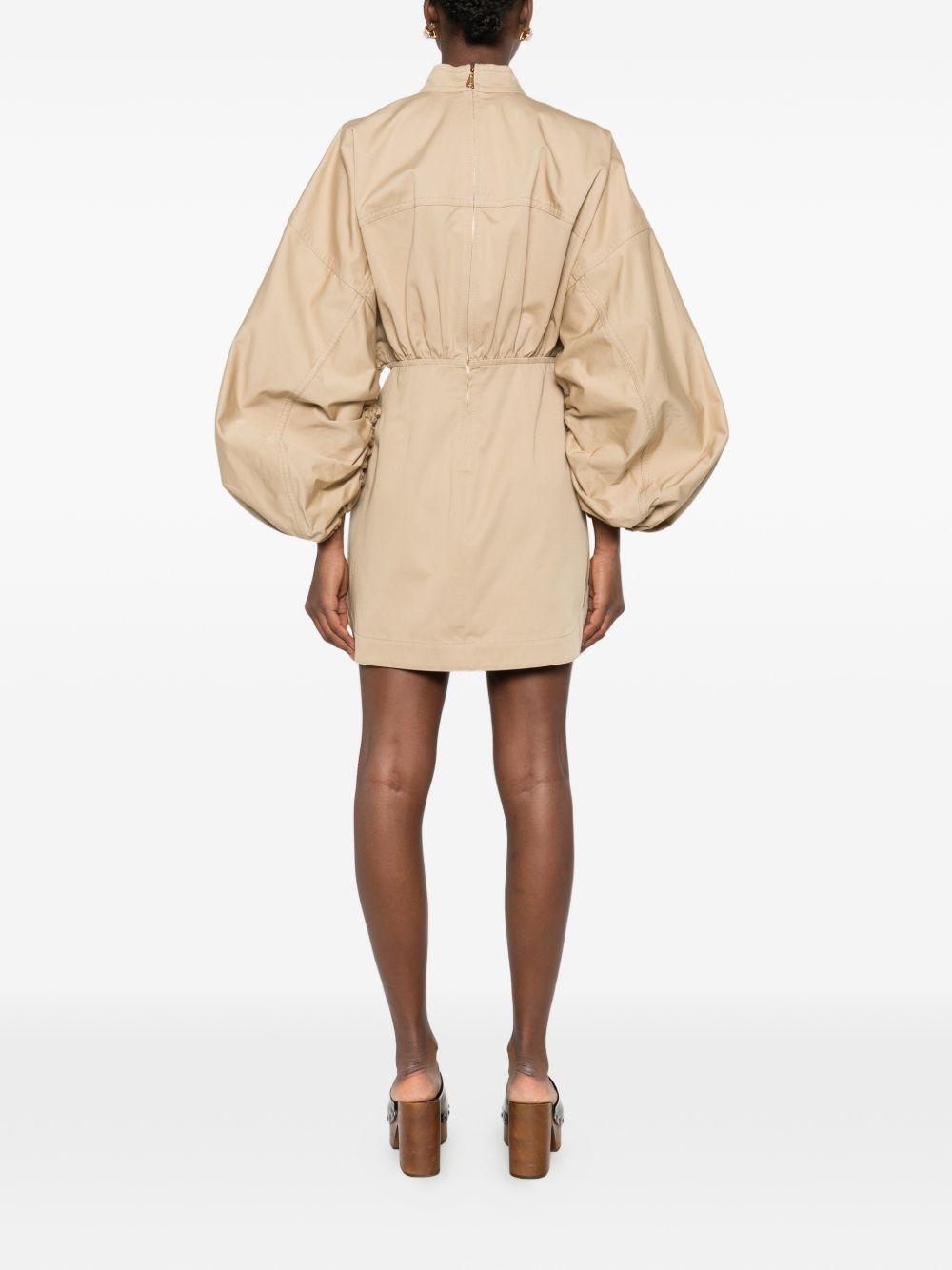 ZIMMERMANN Abito corto beige 'Rebellion Drawn' 