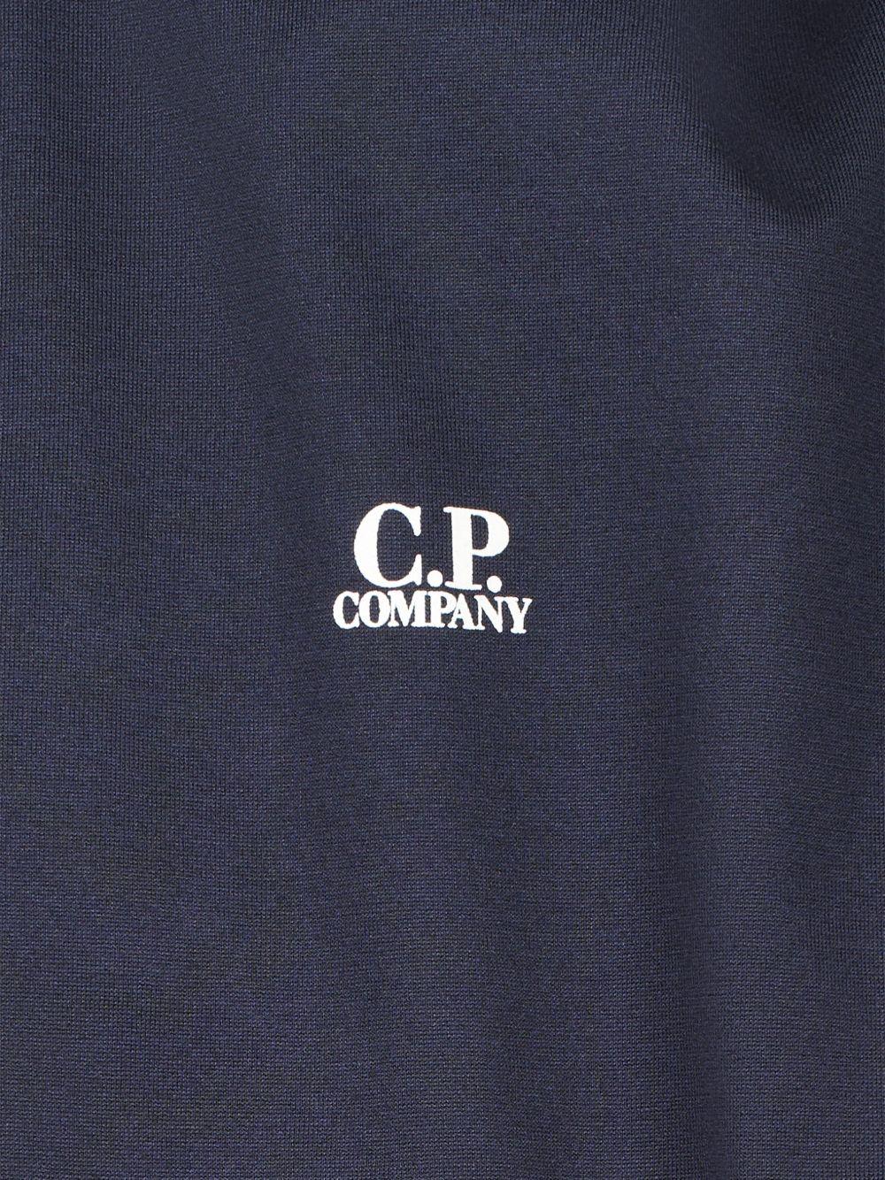 CP COMPANY T-shirt blu scuro con logo 