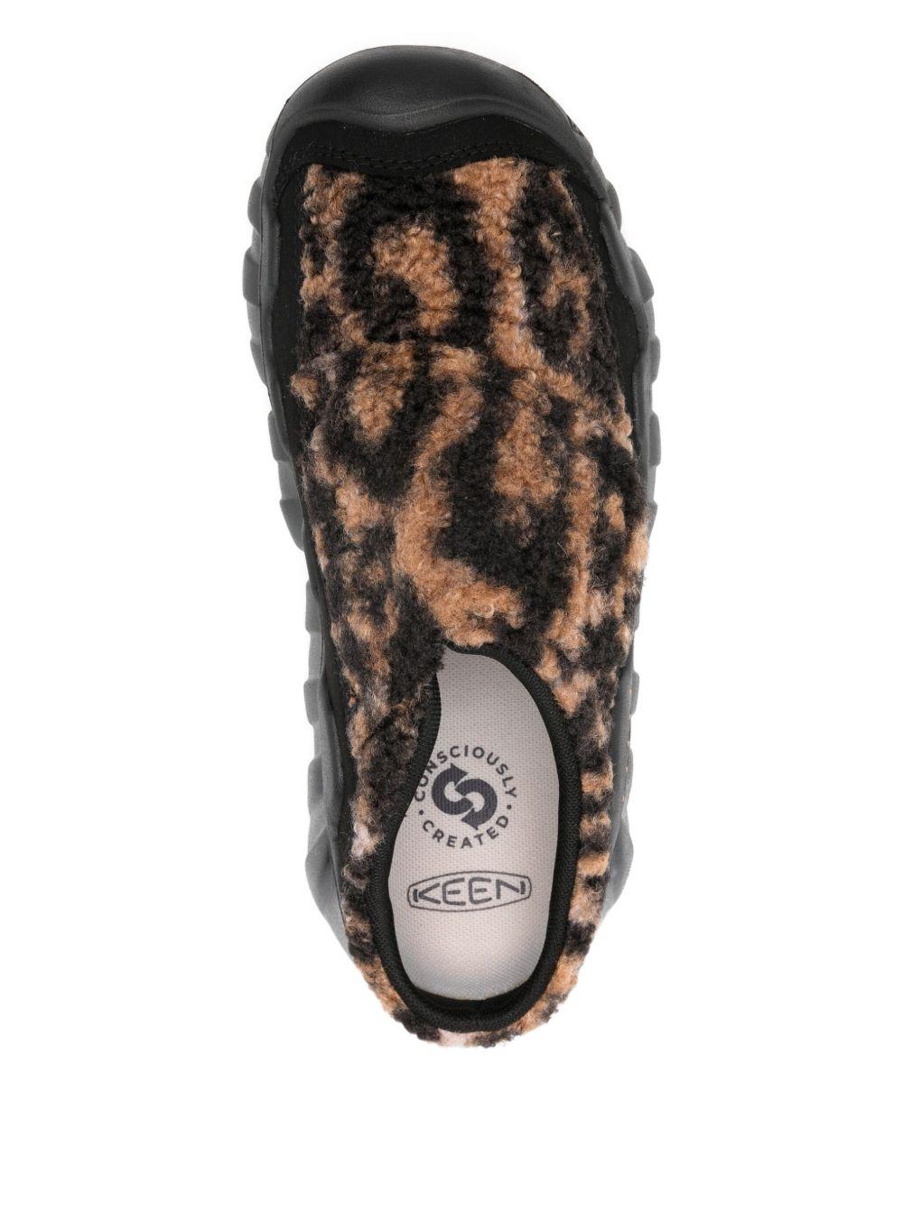 KEEN Sabot con pelliccia e stampa animalier 