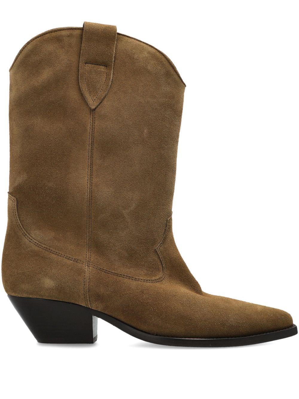 ISABEL MARANT Stivaletti Duerto in suede taupe 