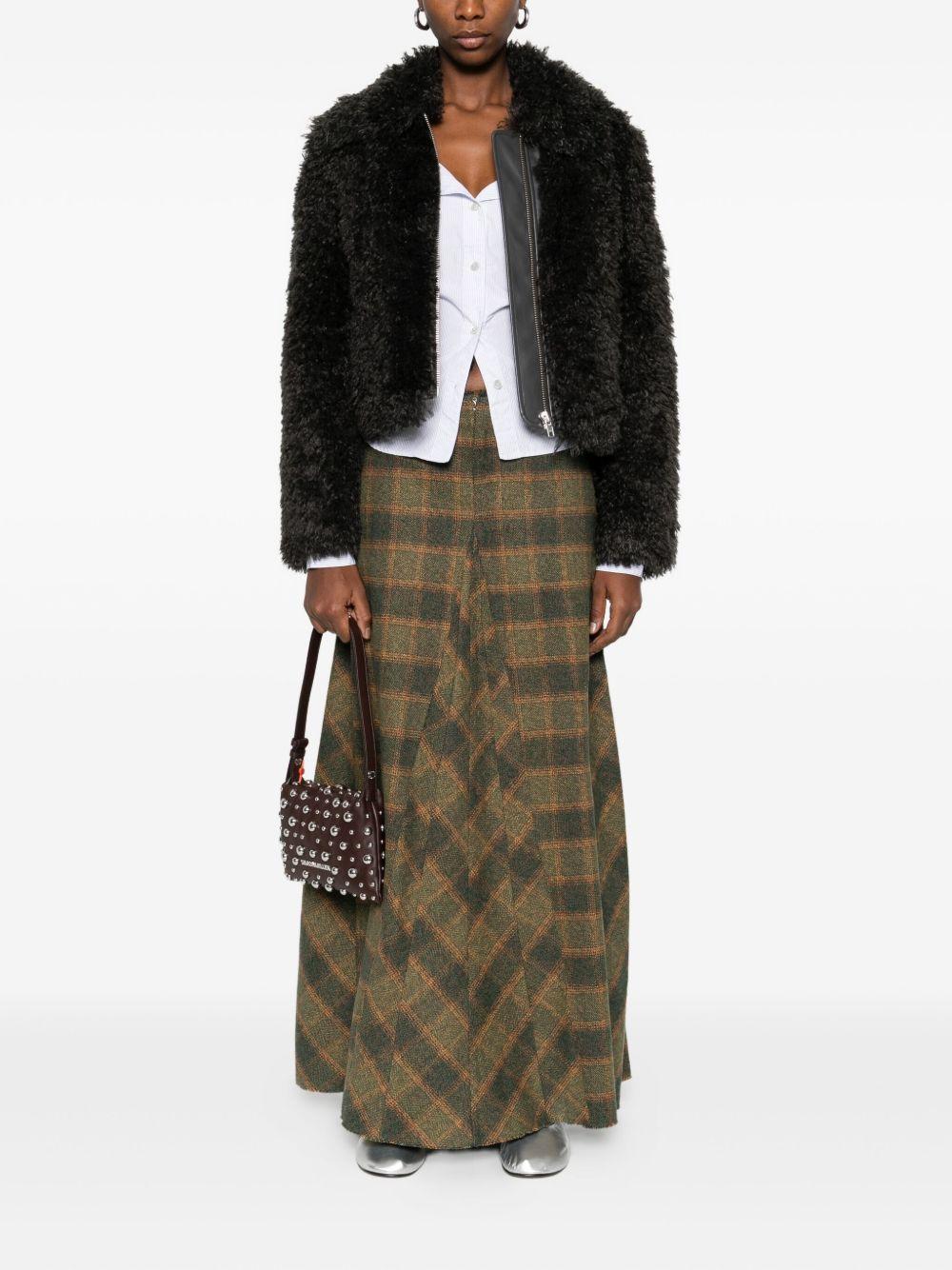 STAND STUDIO Giacca in ecopelliccia nera 