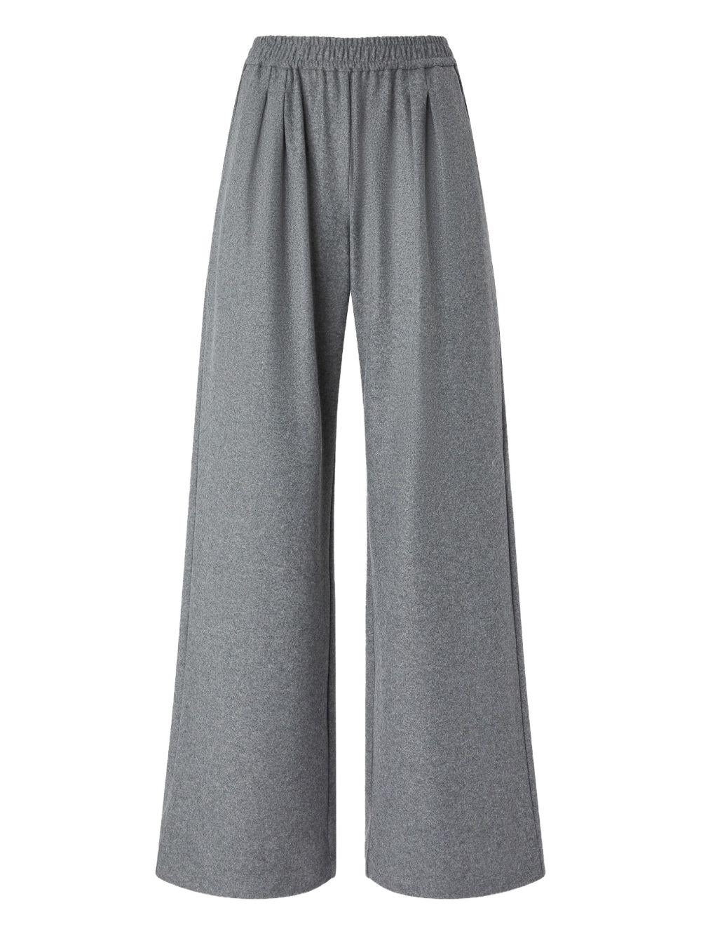 PINKO Pantaloni Ramona in misto lana grigio 