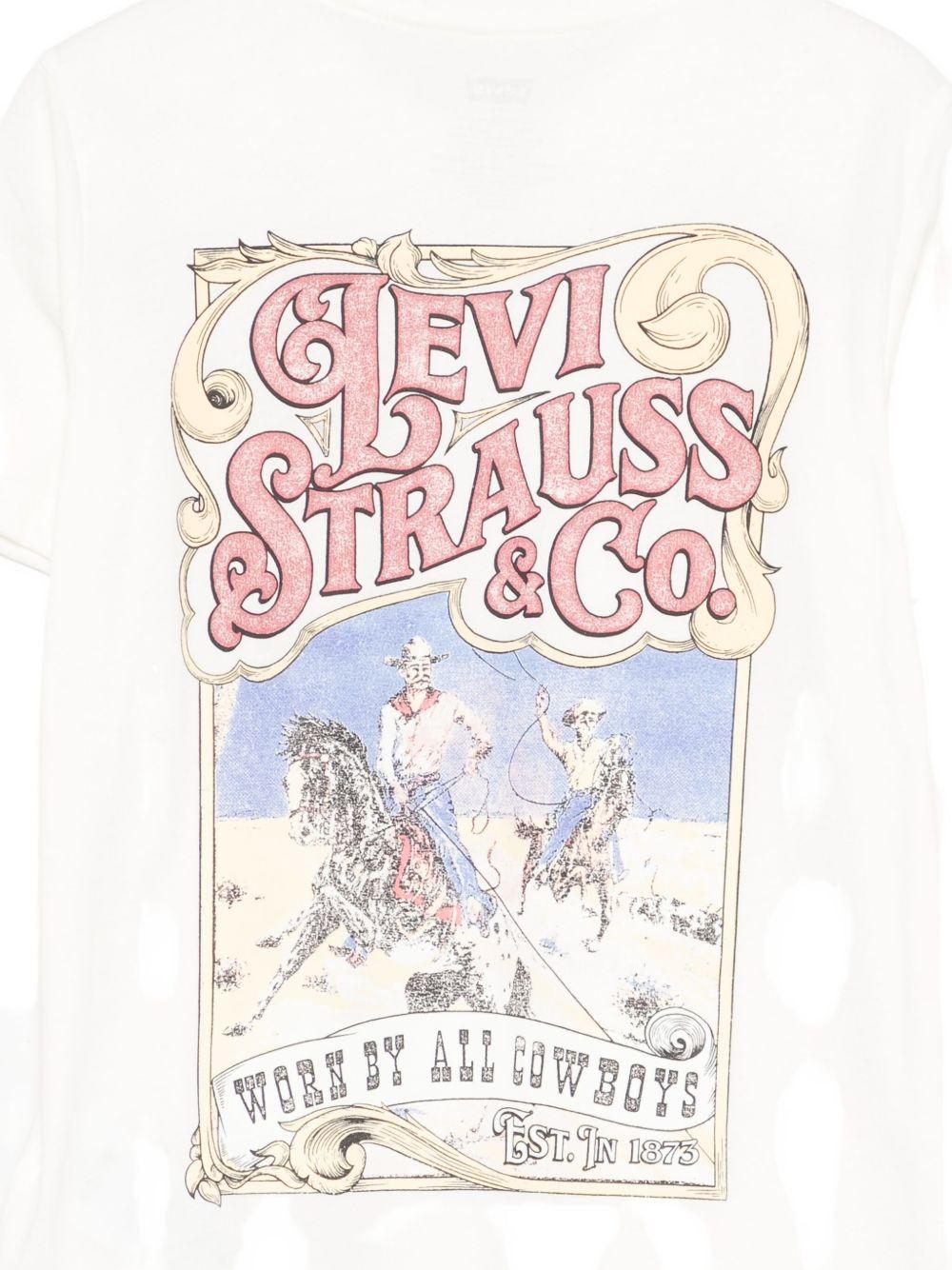 LEVIS T-shirt in cotone con stampa 