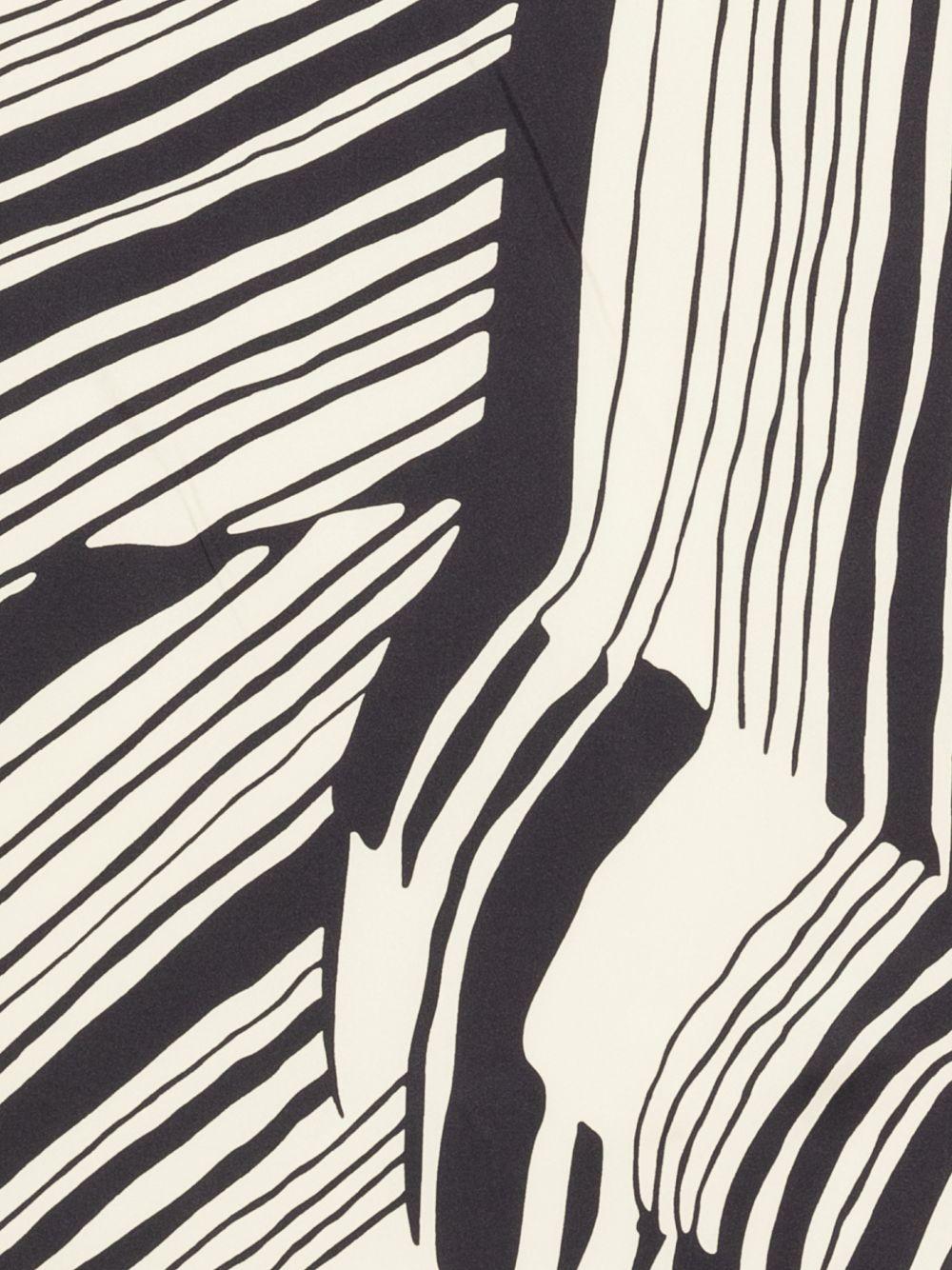 RAQUEL DINIZ Foulard con stampa astratta in seta 