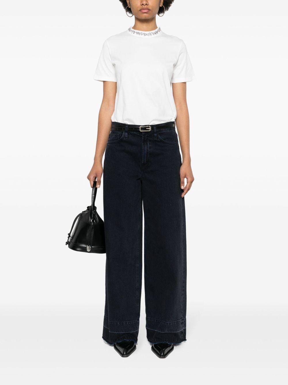 GOLDEN GOOSE T-shirt bianca in cotone 