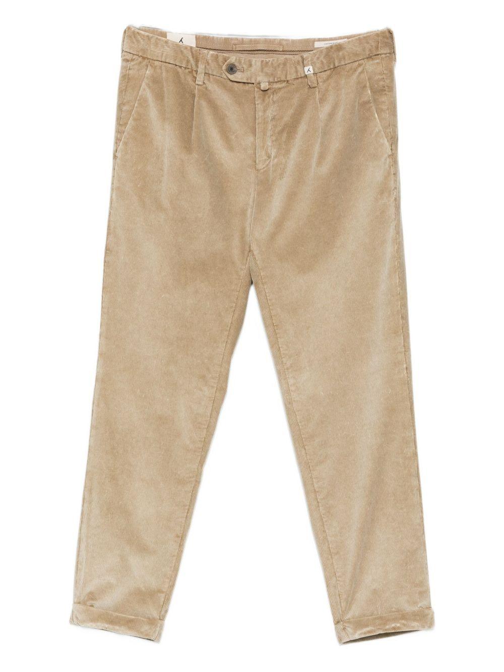 MYTHS Pantaloni beige in velluto 