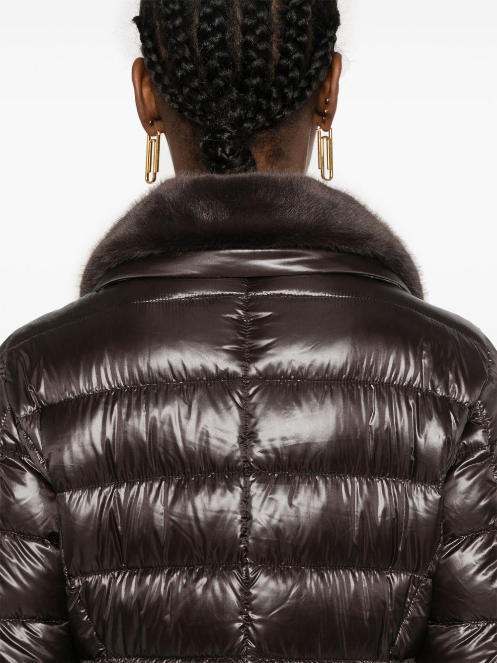 HERNO Piumino lungo marrone 