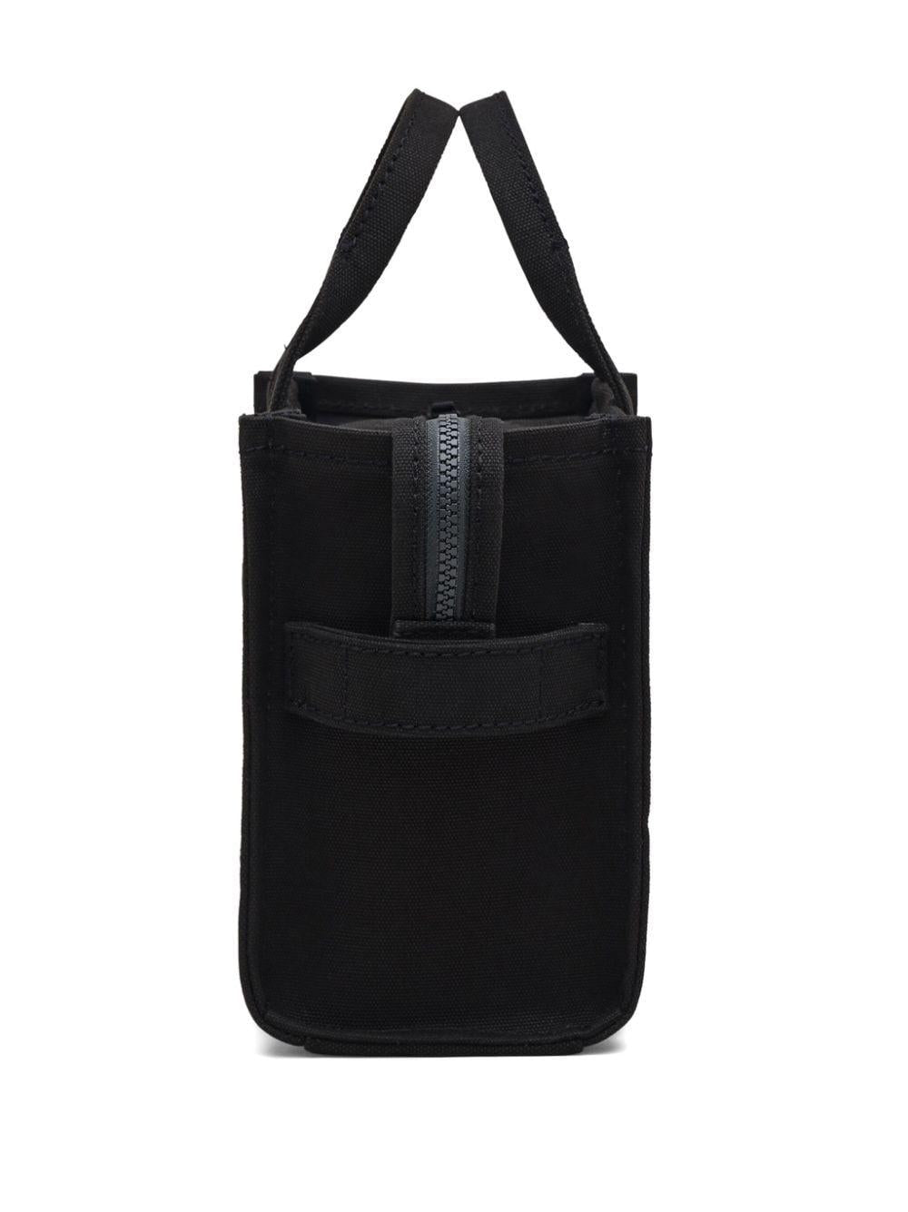 MARC JACOBS Borsa tote 'The Canvas Small' in cotone nero 