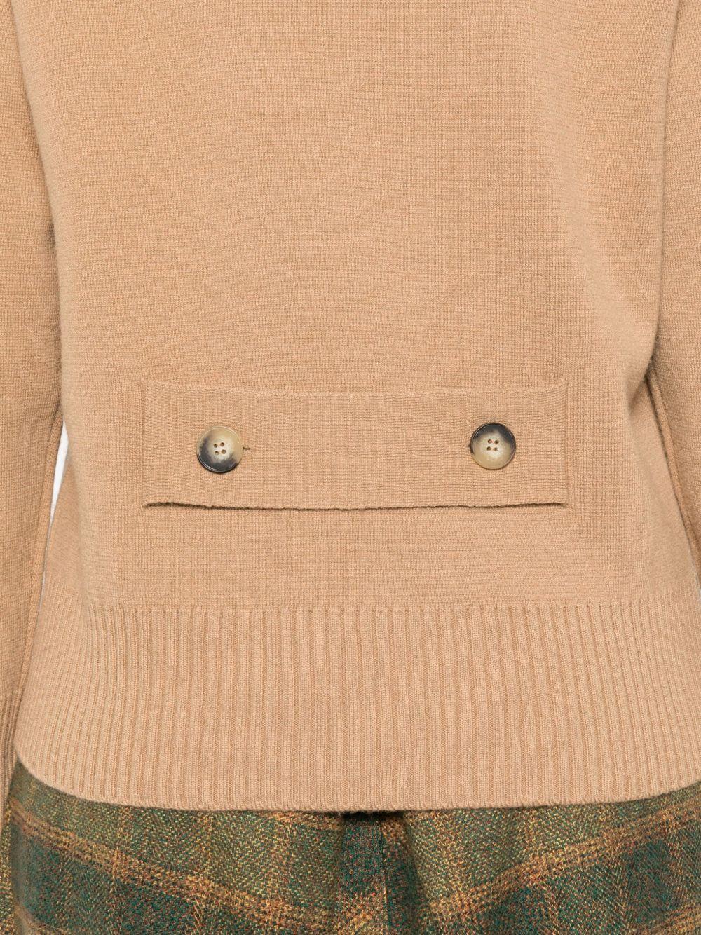 ALPHA STUDIO Cardigan doppiopetto in lana Geelong beige 