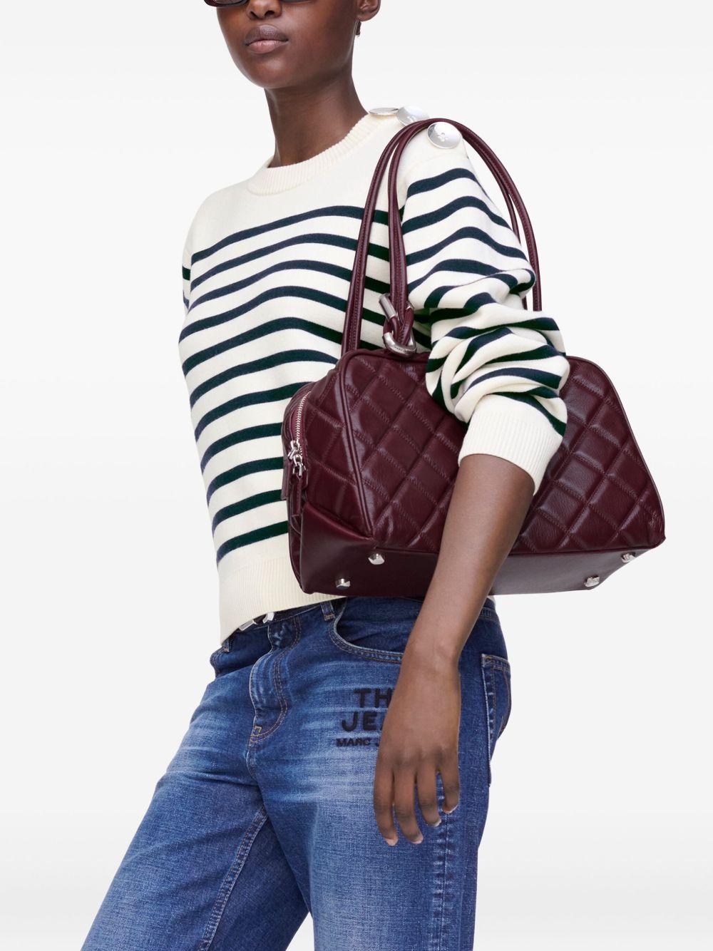 MARC JACOBS Borsa The Quilted Leather Dual Satchel bordeaux 