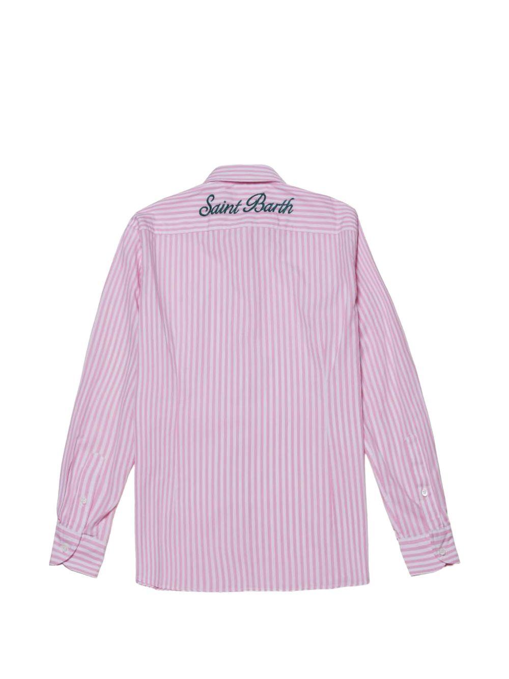 MC2 SAINT BARTH Camicia rosa a maniche lunghe Meredith 