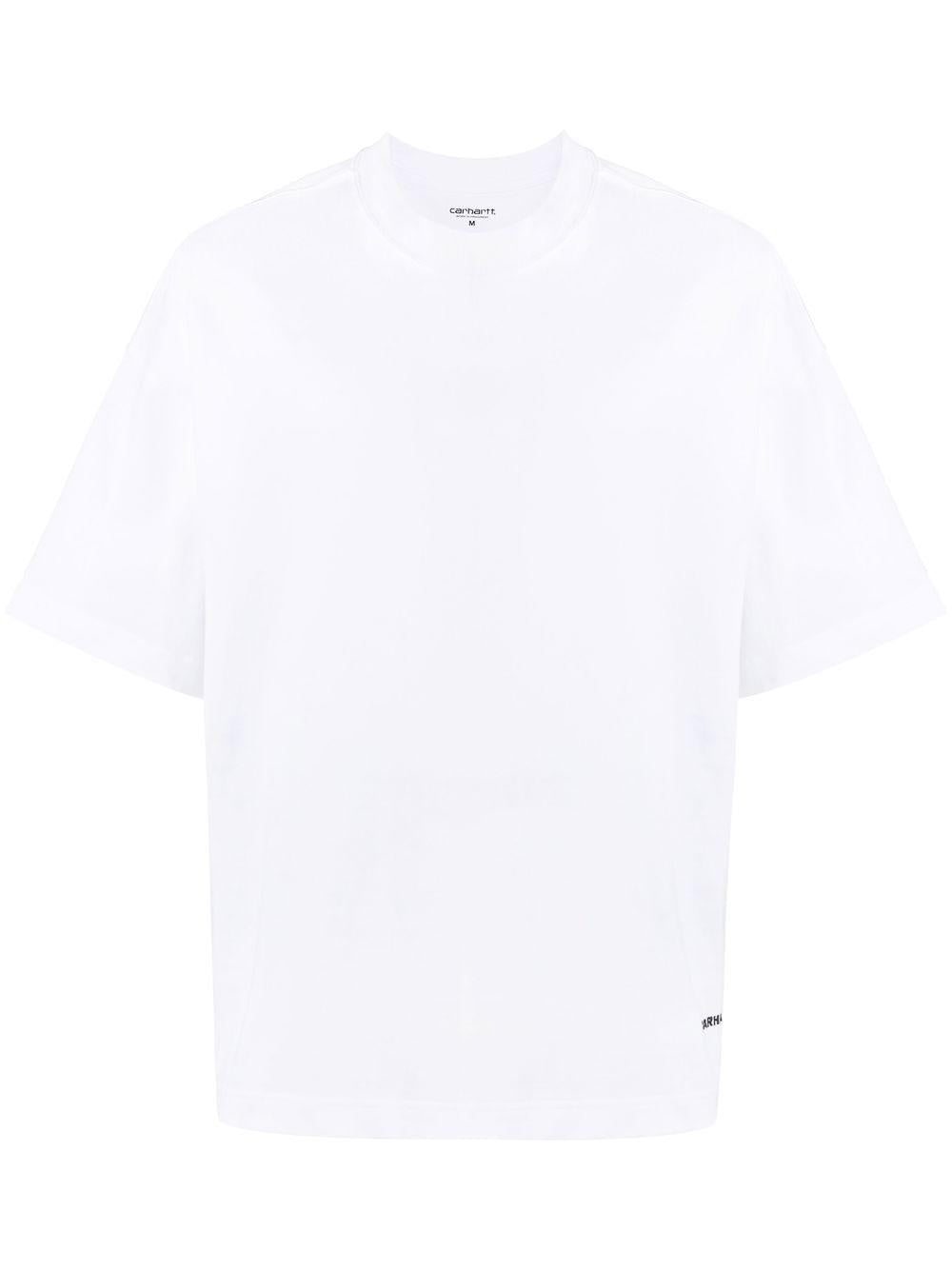 CARHARTT WIP T-shirt in cotone bianco con logo 