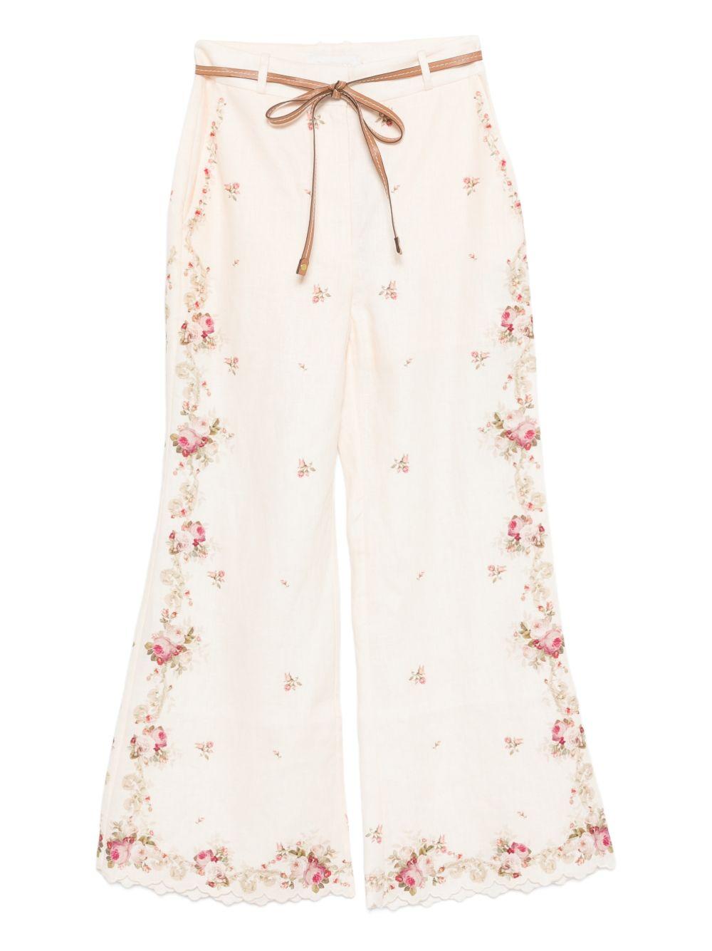 ZIMMERMANN Pantaloni 'Patience' a fiori 