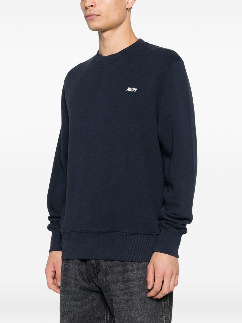 AUTRY Felpa girocollo blu 