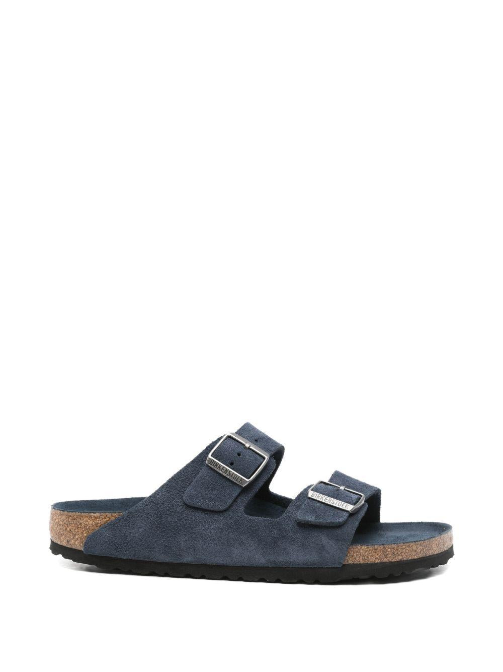 BIRKENSTOCK Ciabatte Arizona in suede blu 