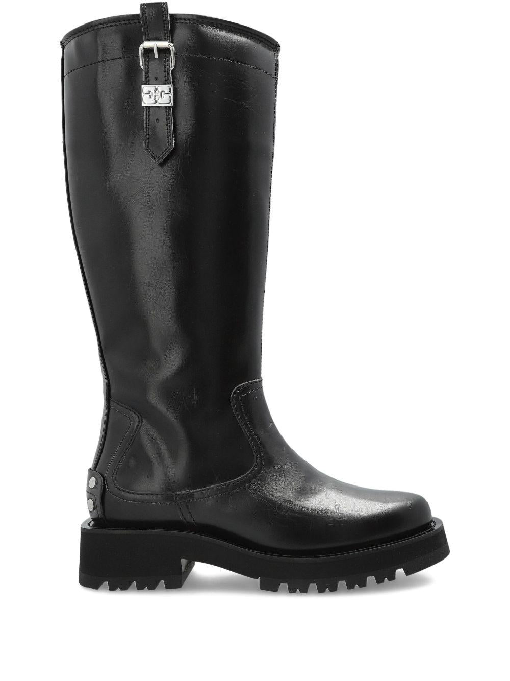 GANNI Stivali chunchy con fibbia 