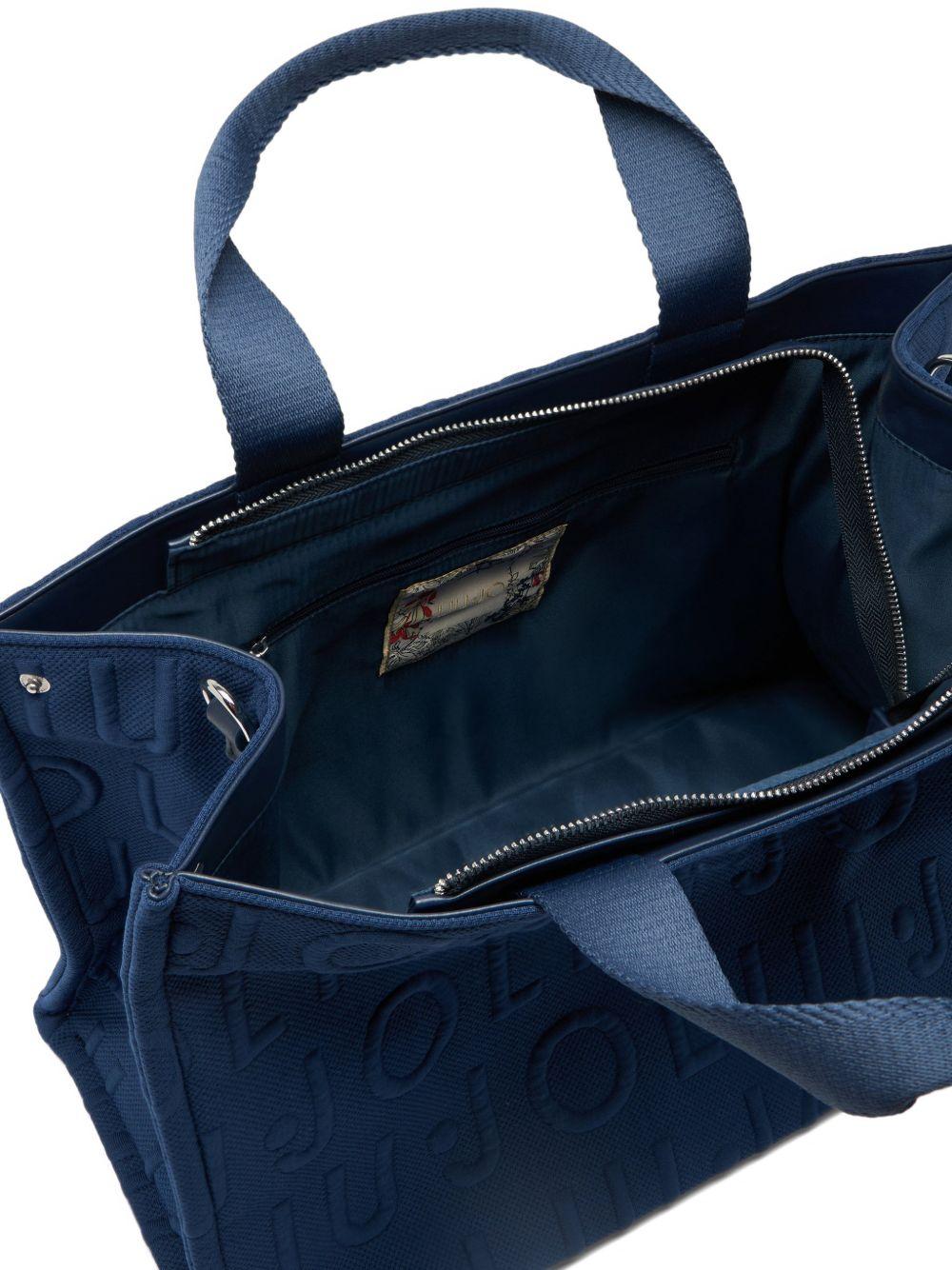 LIUJO Borsa tote color petrolio 