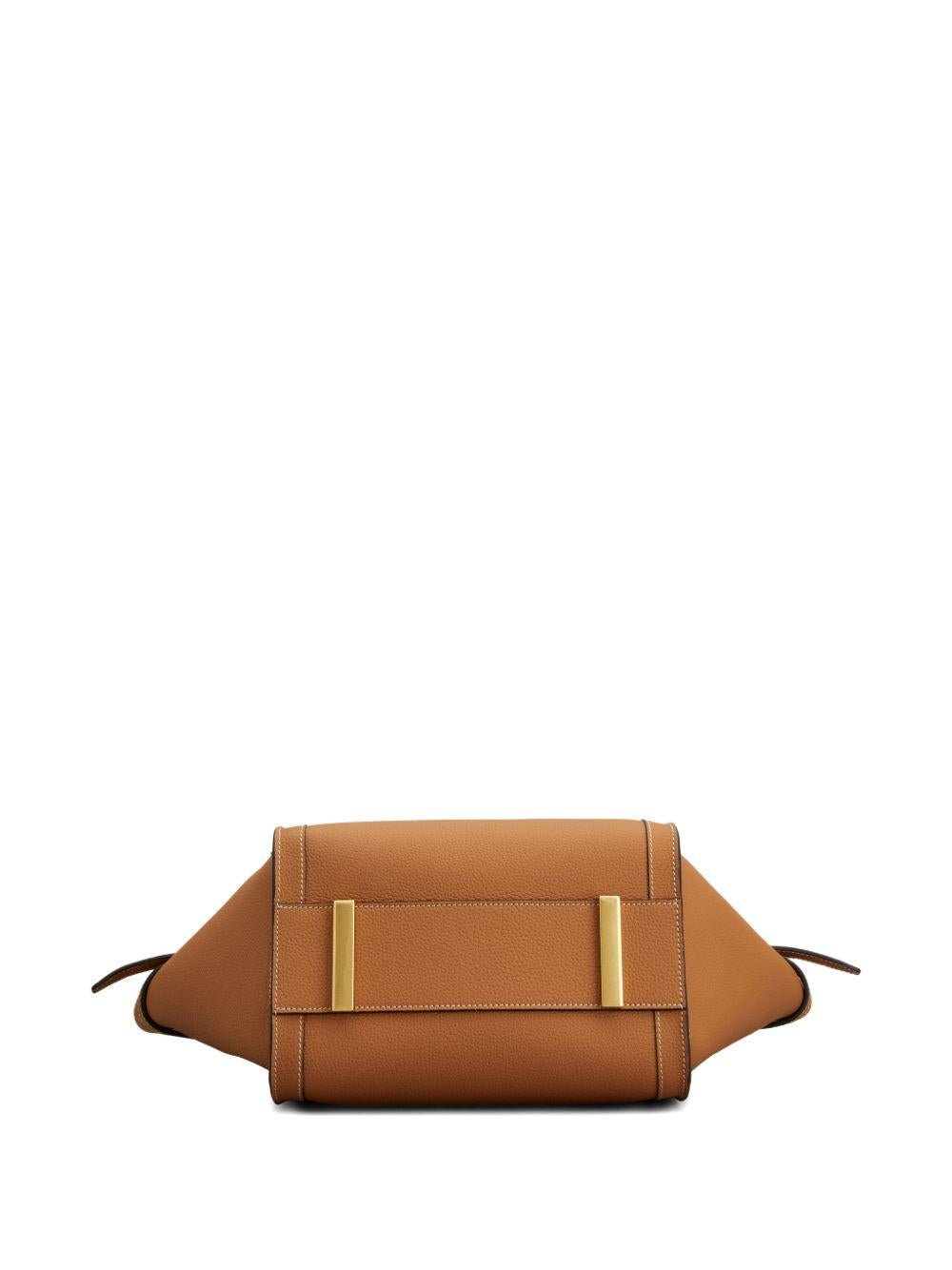 TODS Borsa shopping in pelle martellata marrone 