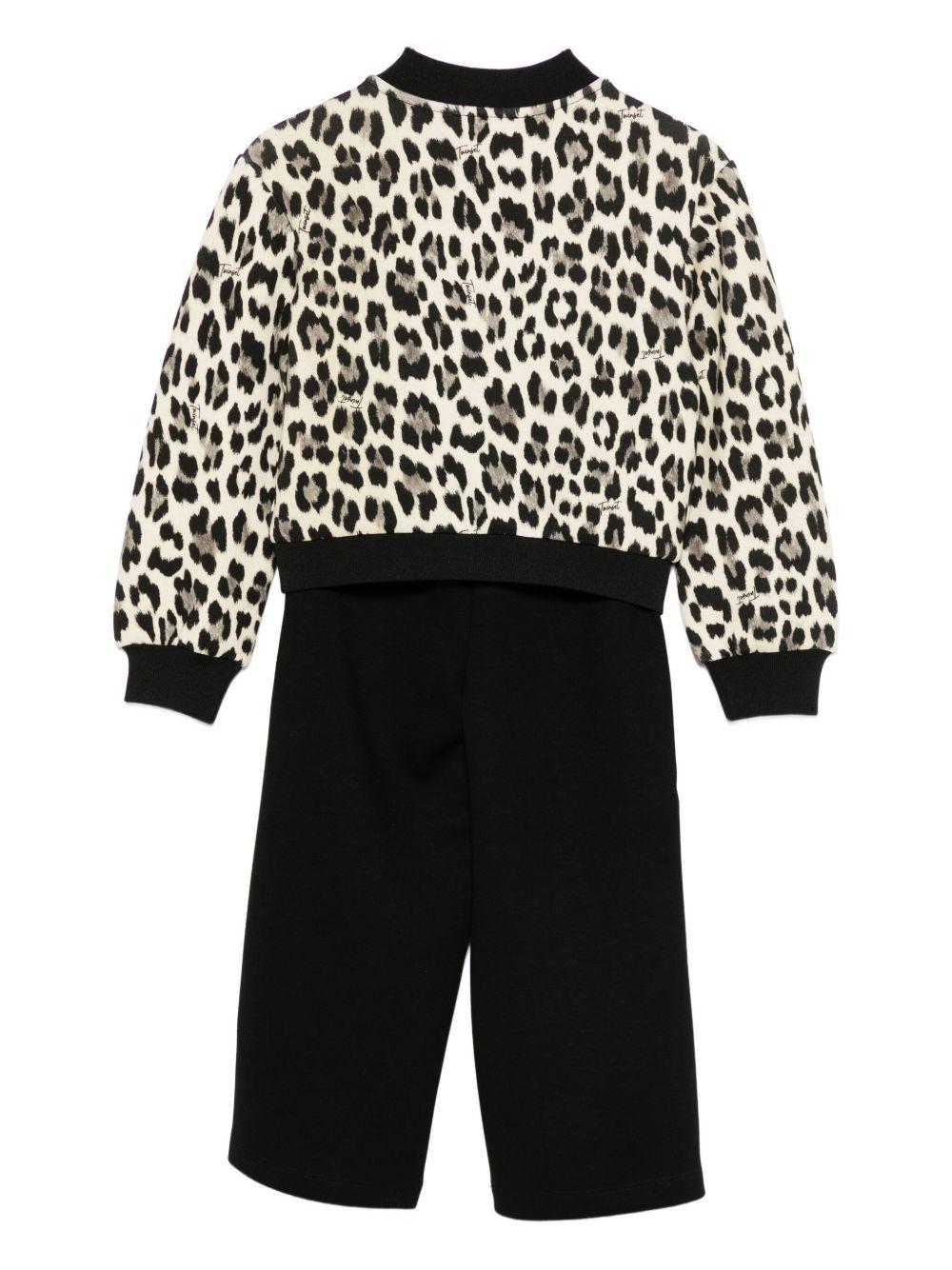 TWINSET Tuta sportiva leopardata 