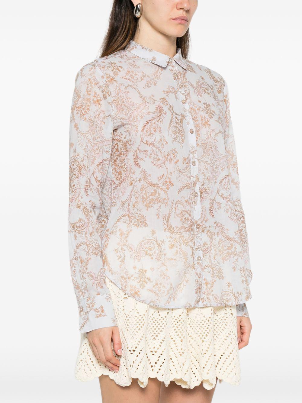 FORTE FORTE Camicia in cotone fantasia 