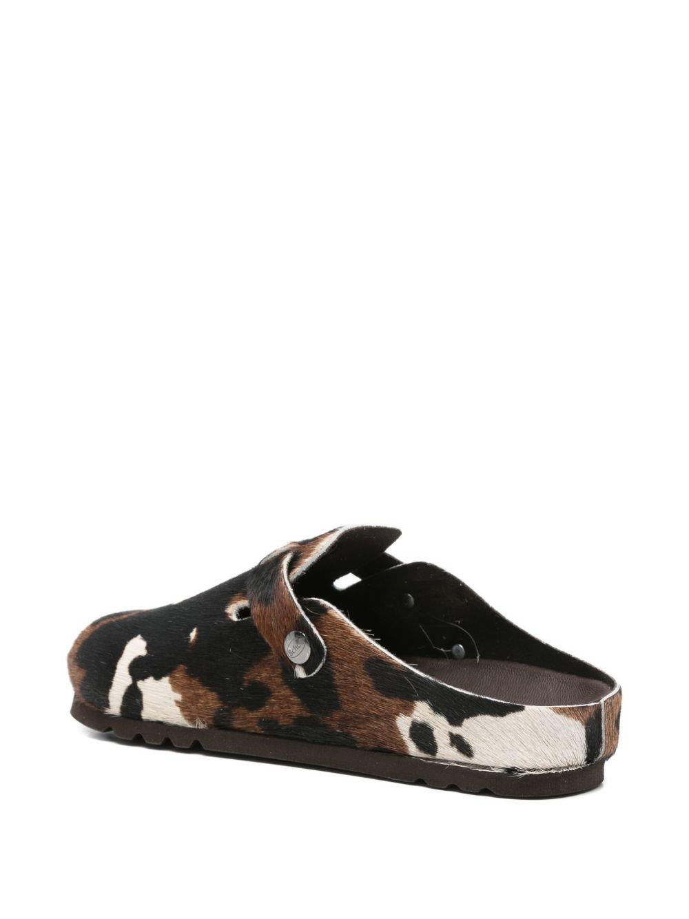 SCHOLL Mules Grace in cavallino con stampa cow 