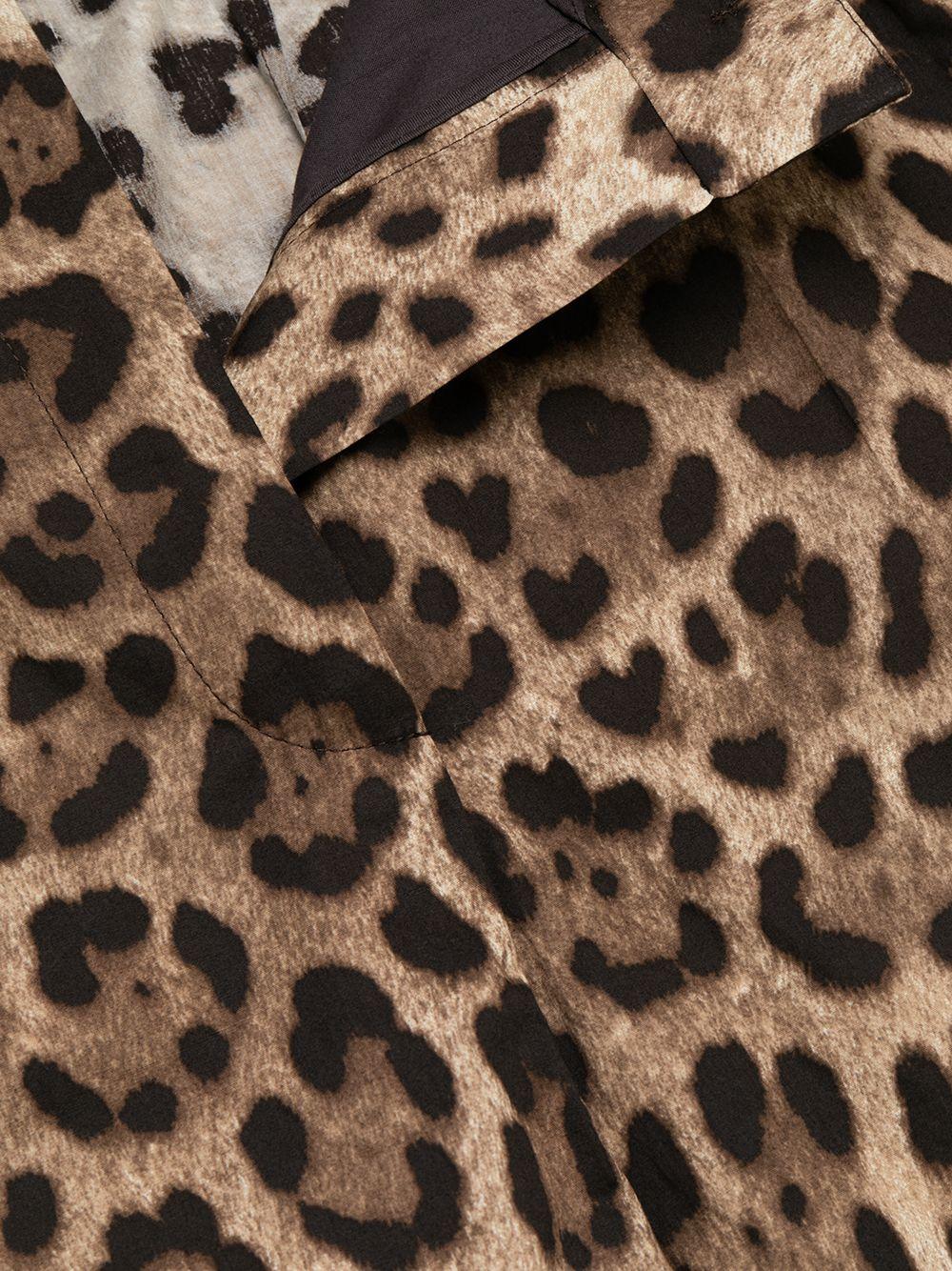 DOLCE e GABBANA Shorts in cotone leopardati 