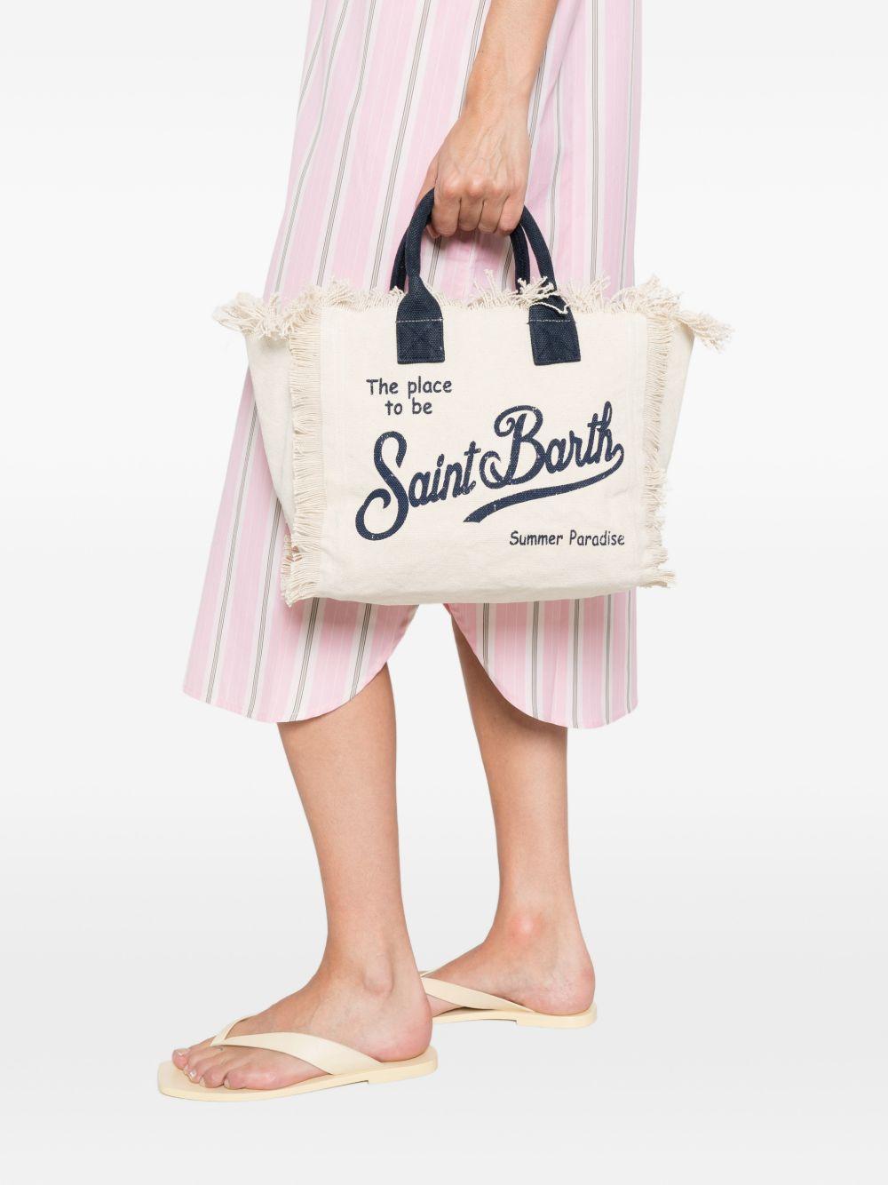 MC2 SAINT BARTH Borsa a mano Colette con logo e frange 
