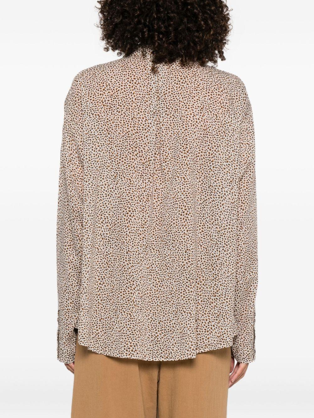 FORTE FORTE Camicia 'My Shirt' con motivo a pois e tasche applicate 