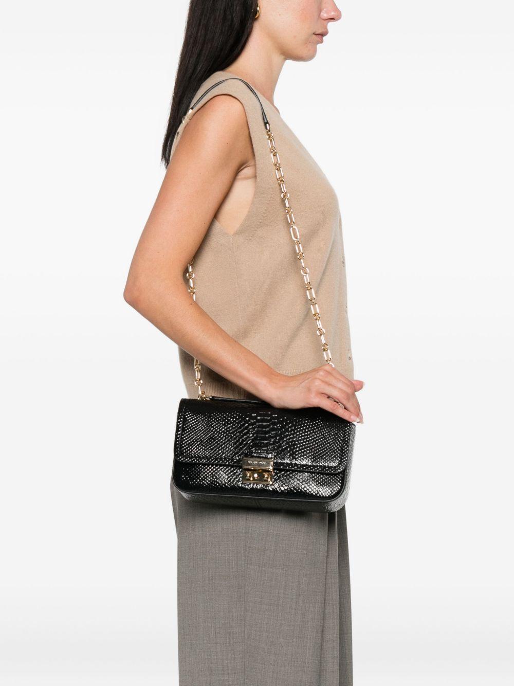 MICHAEL KORS Borsa a spalla effetto pelle di serpente 