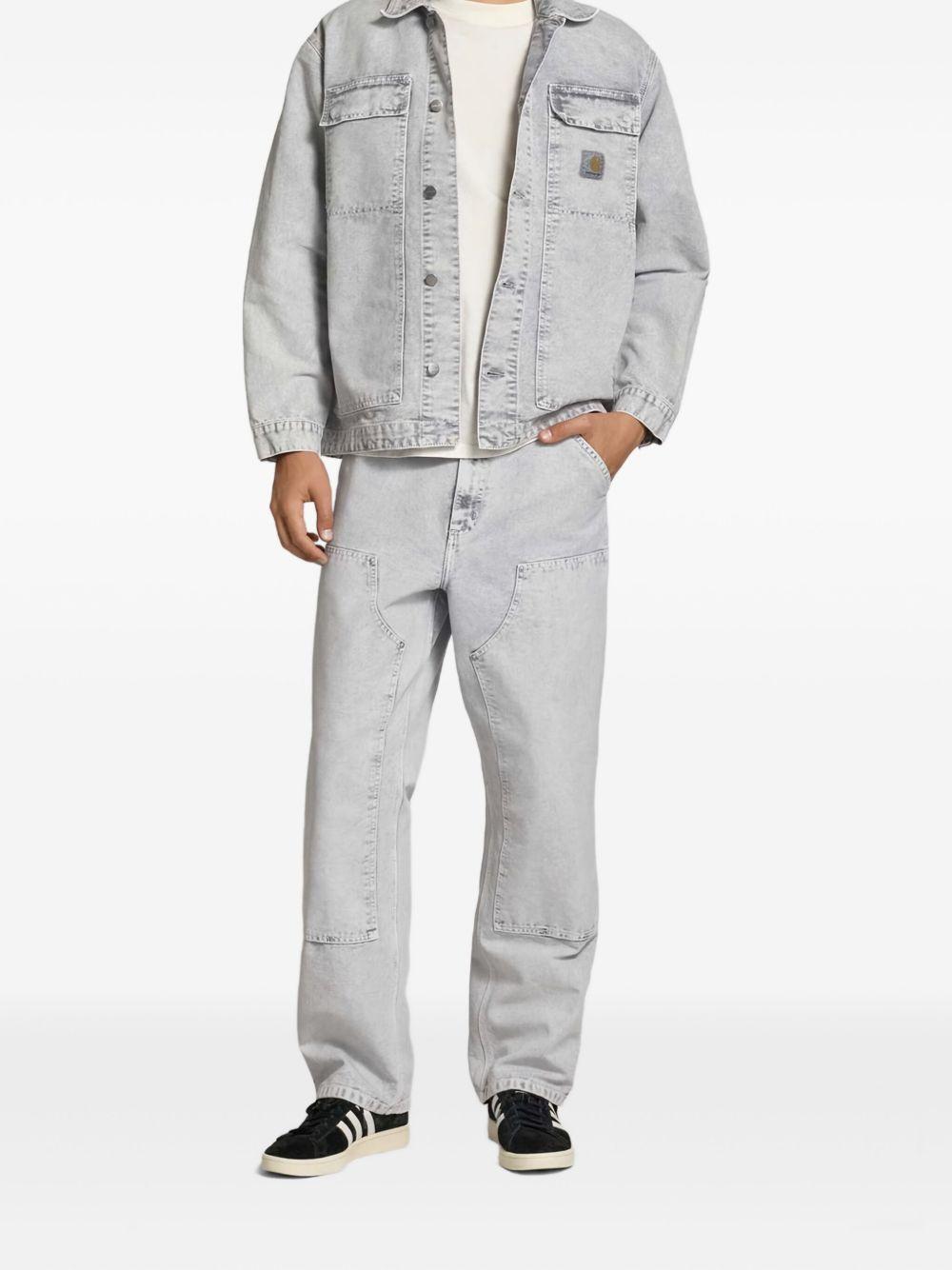 CARHARTT WIP Jeans 'Double Knee' in cotone grigio 