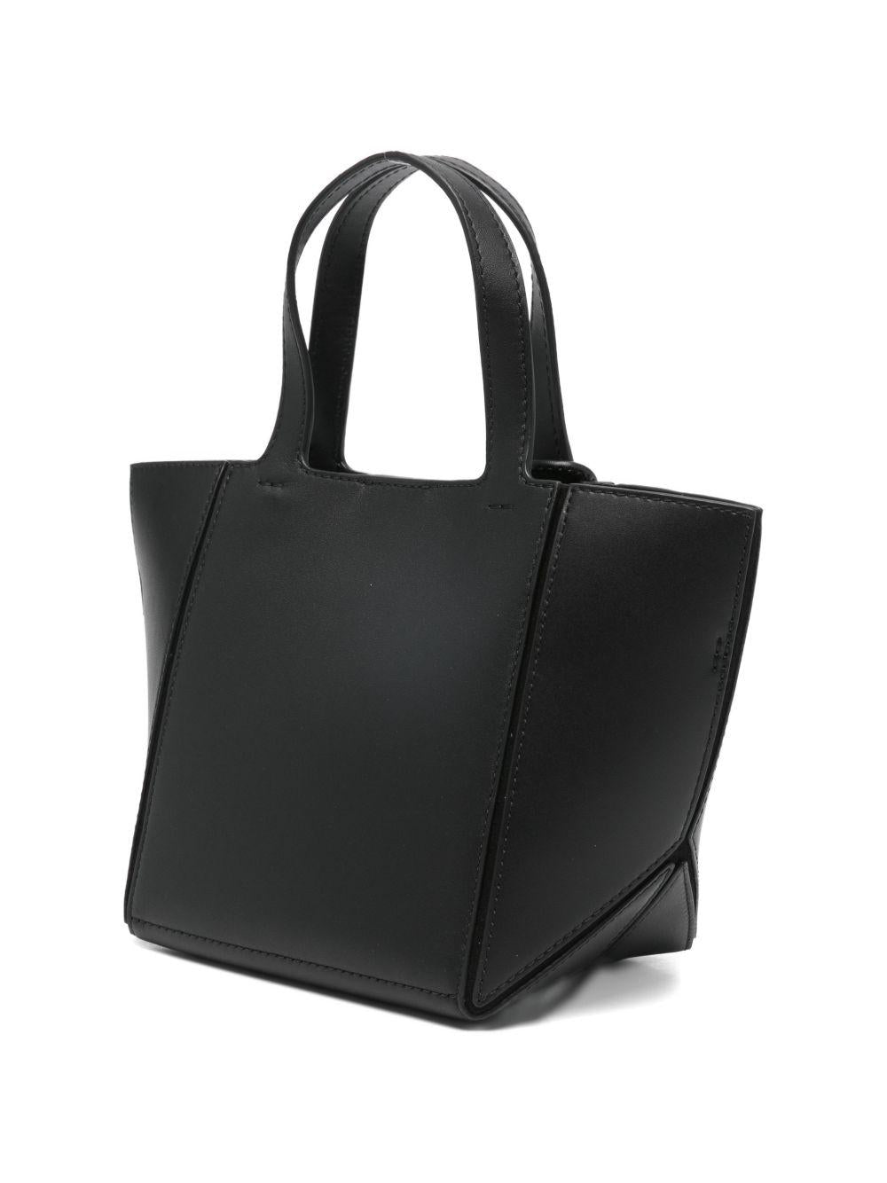 MICHAEL KORS Borsa tote 'Jordi' in pelle nera con logo 