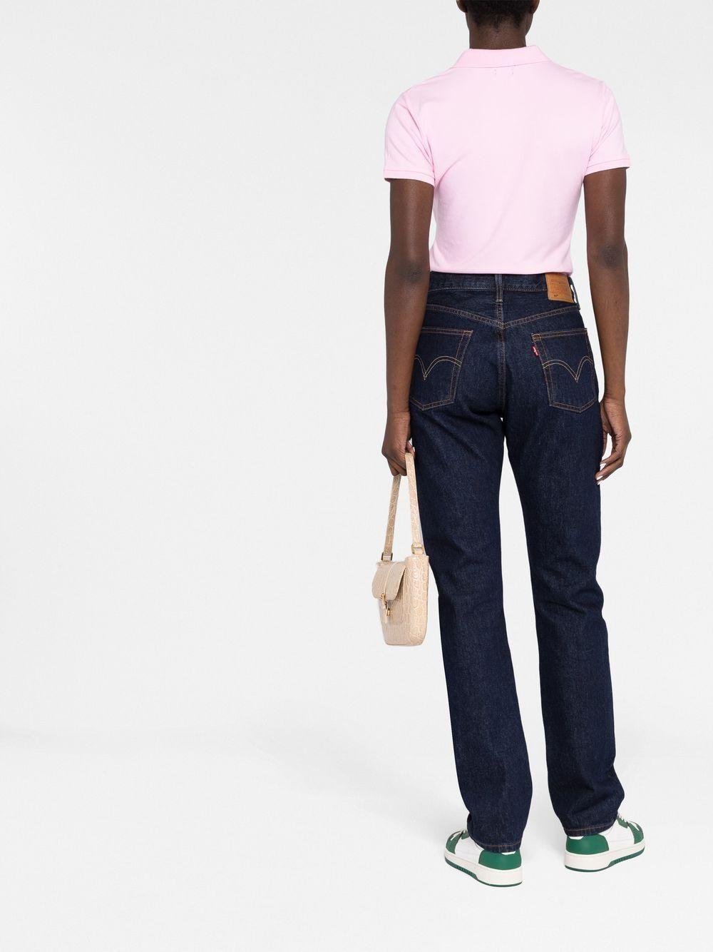 POLO RALPH LAUREN Polo in cotone elasticizzato rosa 