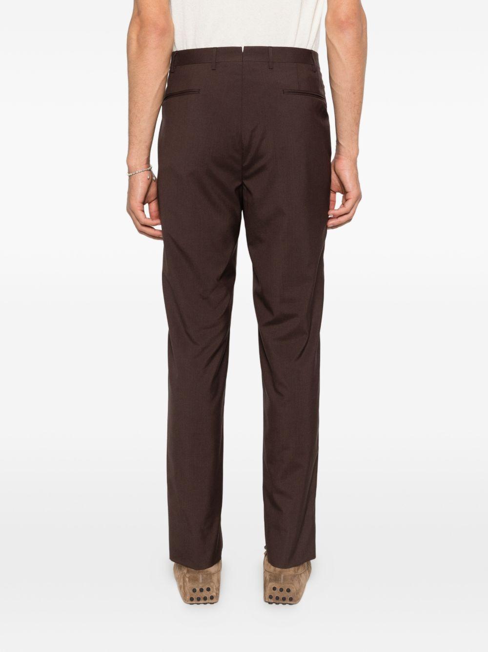 CORNELIANI Pantaloni eleganti marroni con pence 