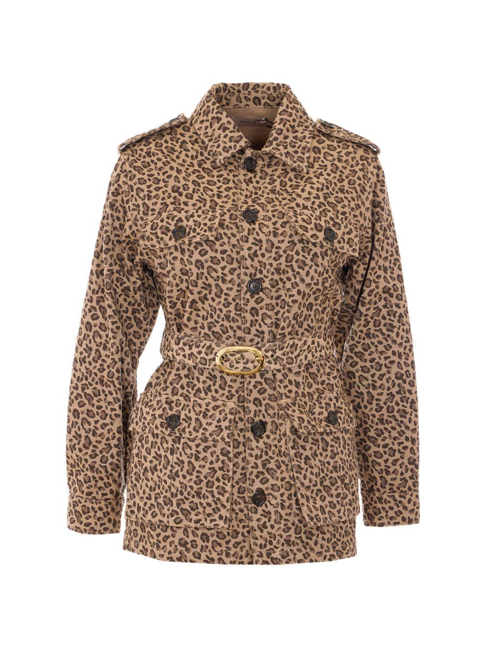 TWINSET Giacca camicia con cintura 