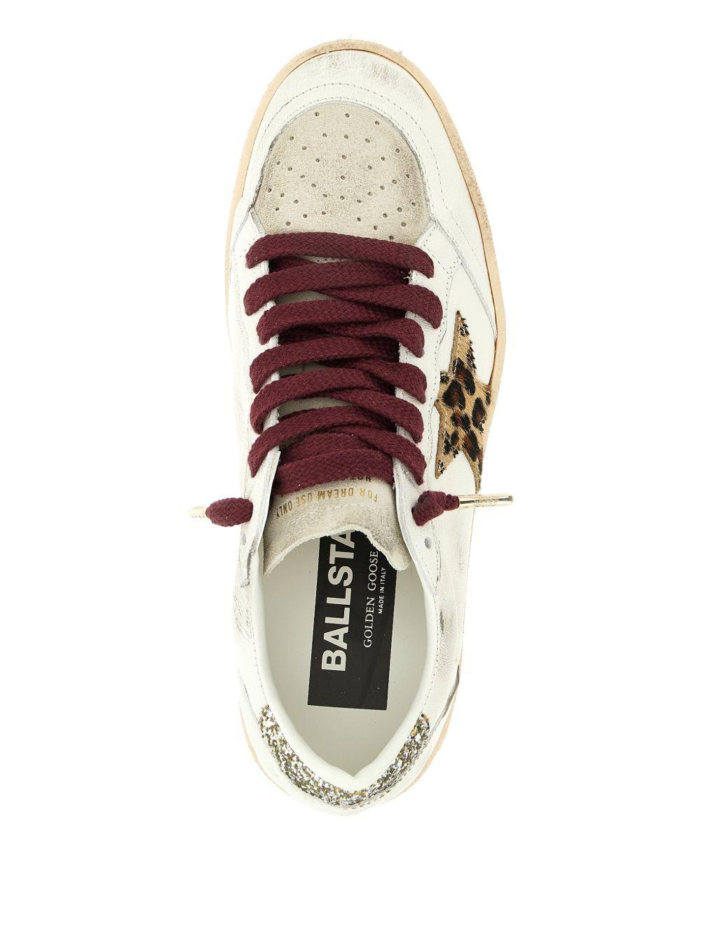 GOLDEN GOOSE Sneakers Ball Star con stella animalier 