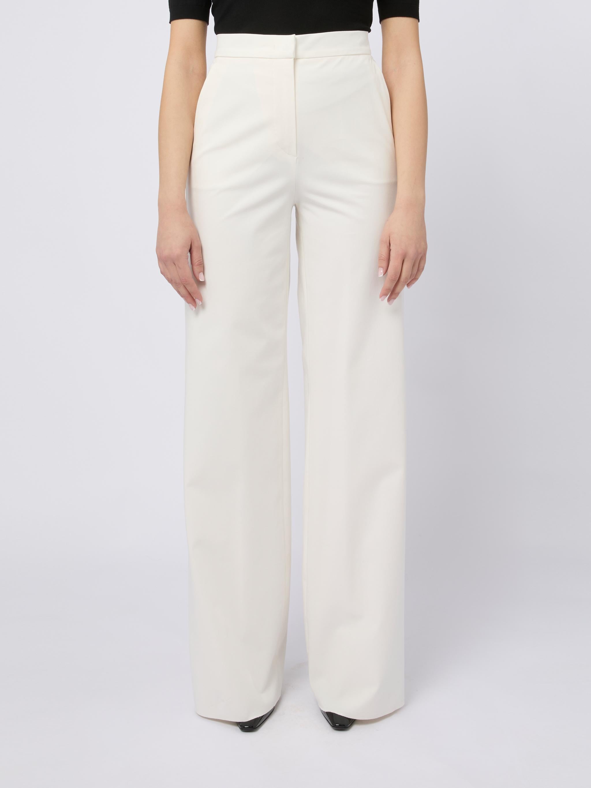 MAX MARA Pantaloni lunghi Dentice color bianco 